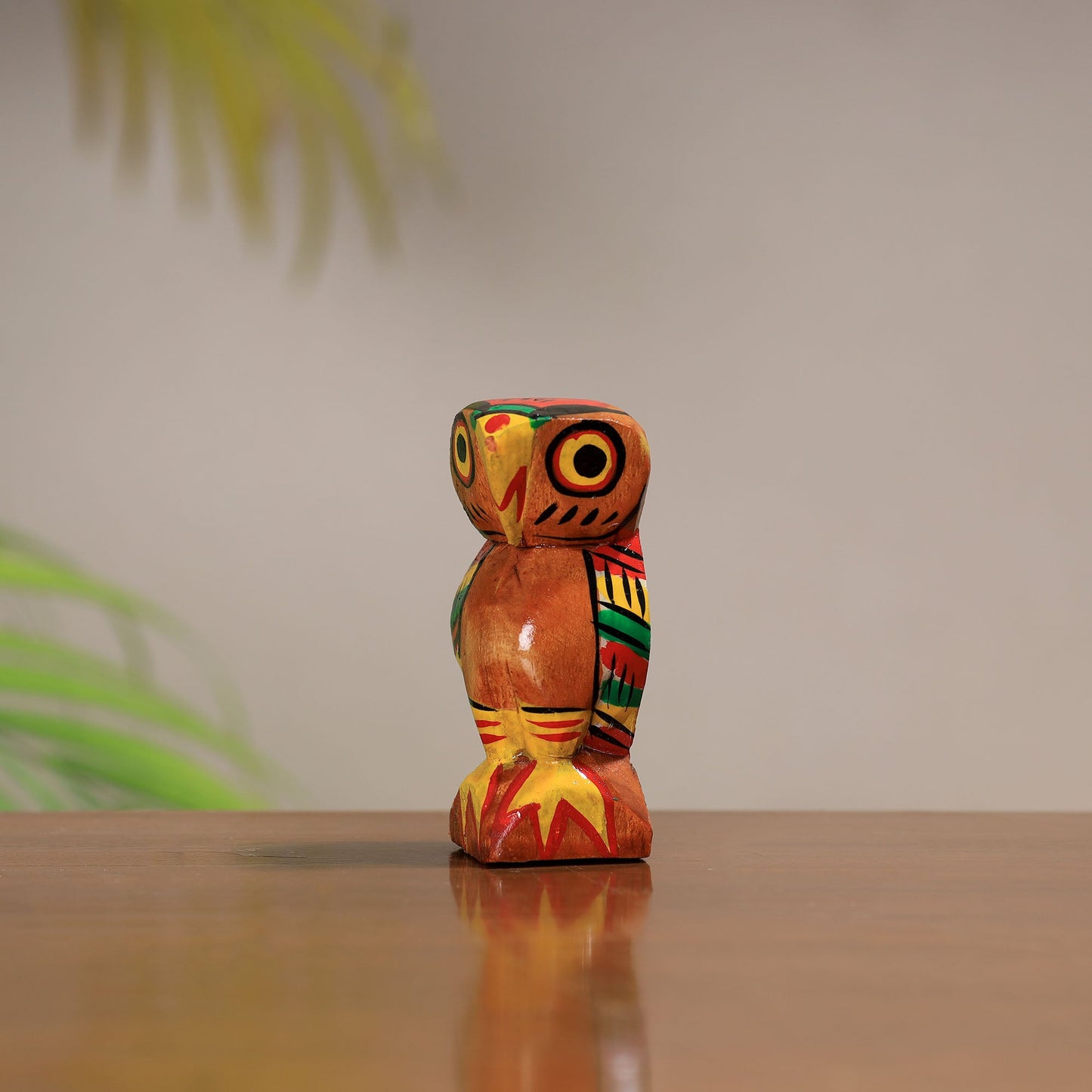 Traditional Burdwan Wood Craft Handpainted Sculpture 36