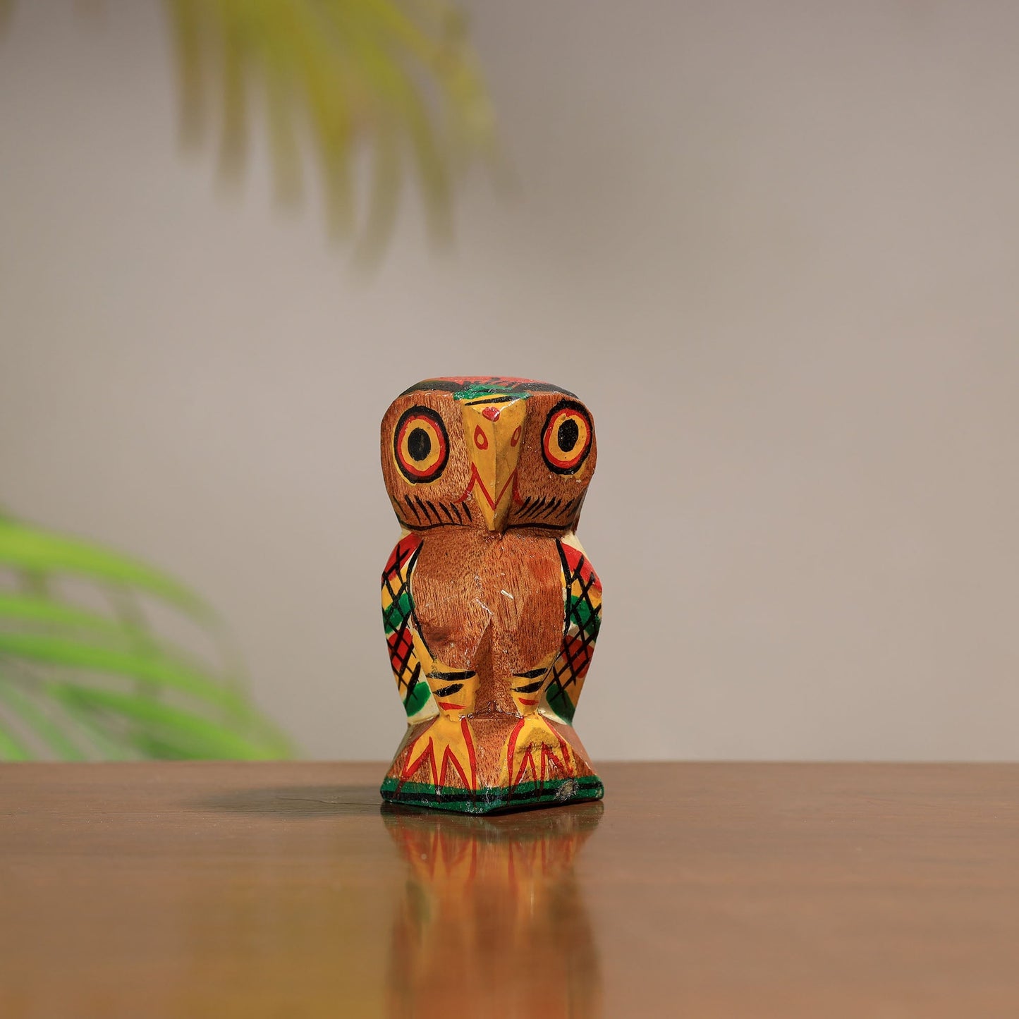 Traditional Burdwan Wood Craft Handpainted Sculpture 38