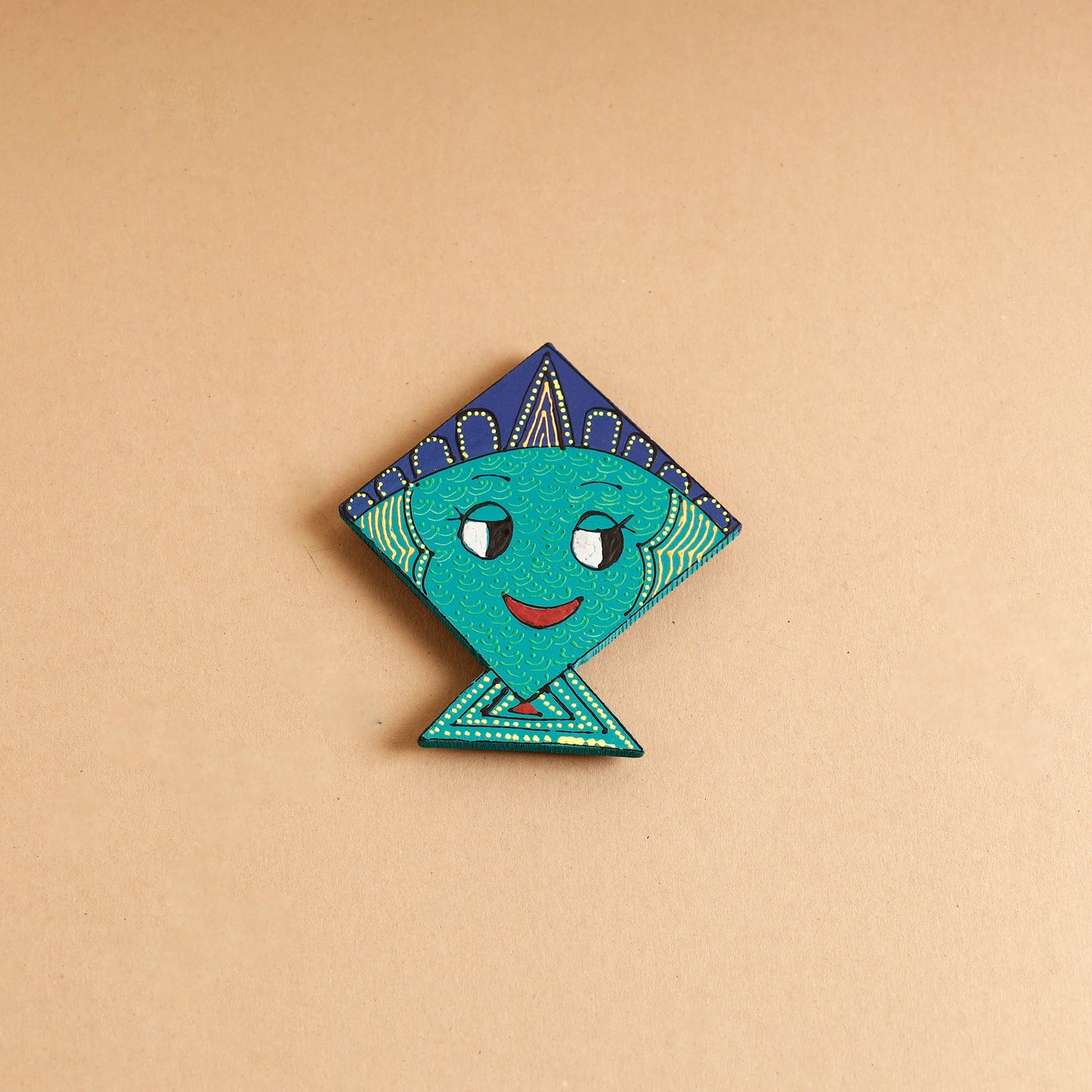 Kite - Abstract Pastel Handpainted Wooden Magnet