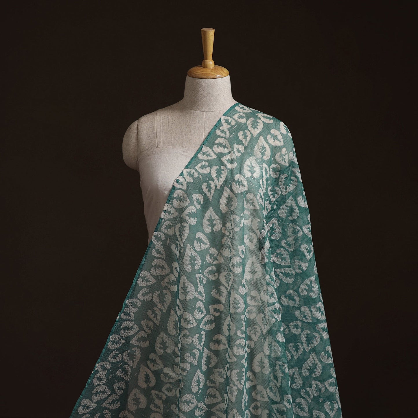 Kota doria cotton hand block batik print fabric 11