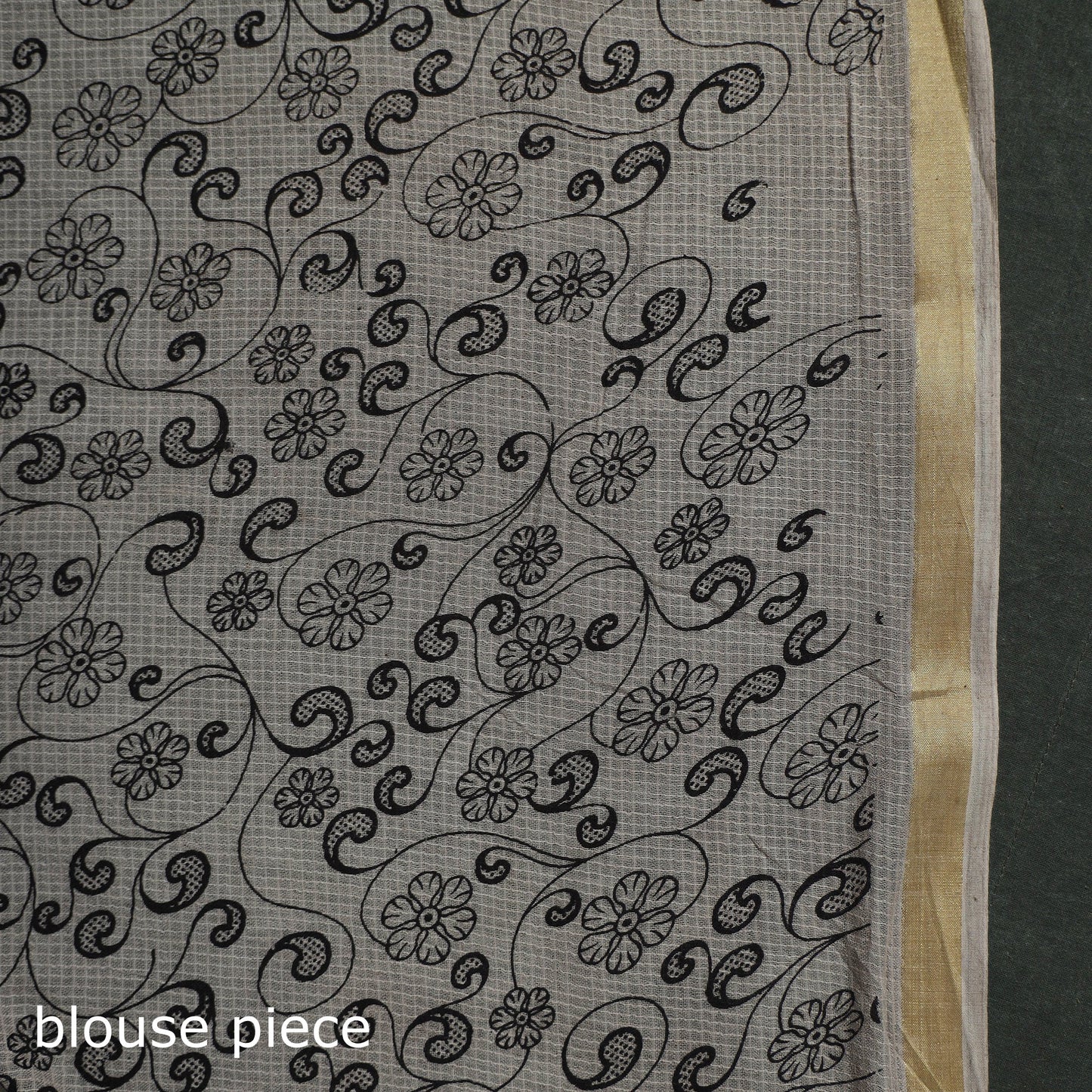 Kota doria cotton printed kalamkari saree 21 - handcrafted