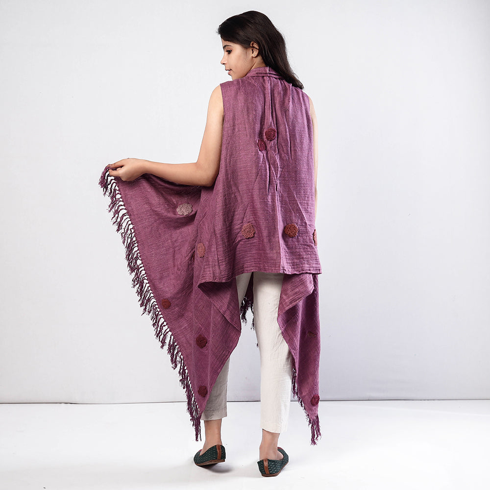 Kullu Karishma Handwoven Angora & Merino Wool Knitted Wrap