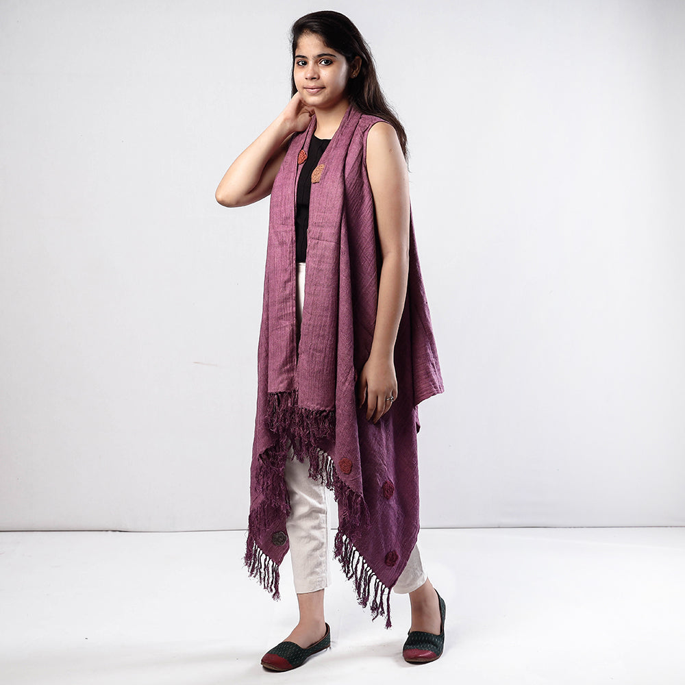 Kullu Karishma Handwoven Angora & Merino Wool Knitted Wrap