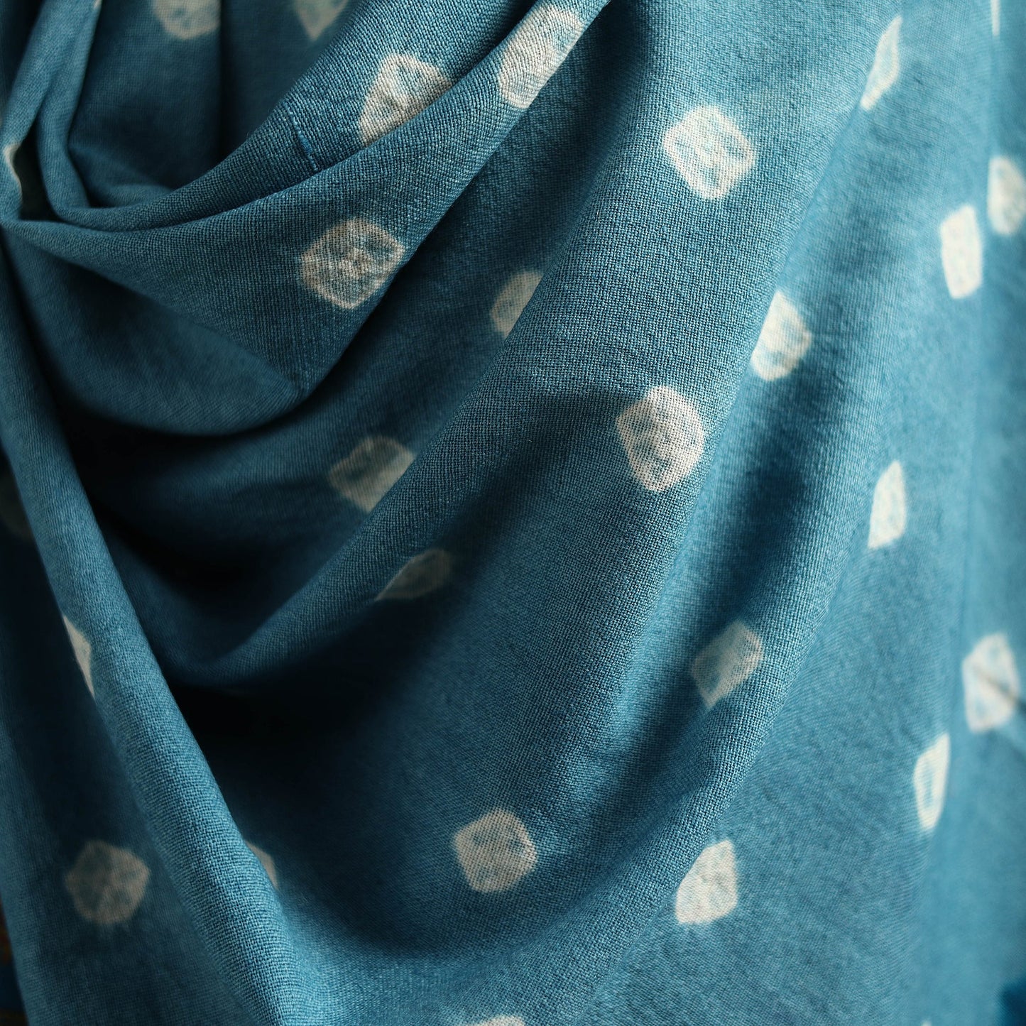 Kutch bandhani tie-dye handwoven merino wool shawl 19