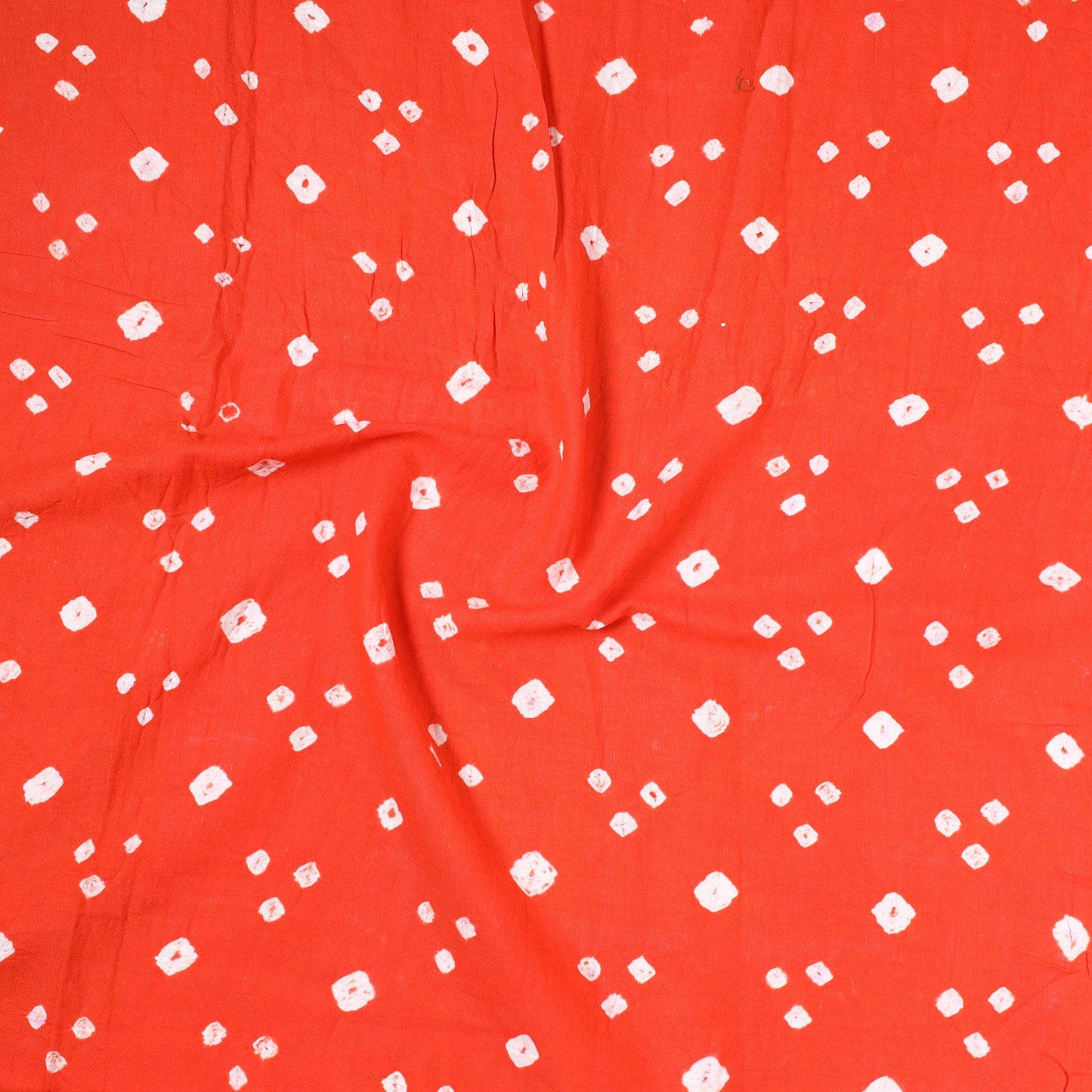 Kutch Bandhani Tie-Dye Satin Cotton Precut Fabric 01