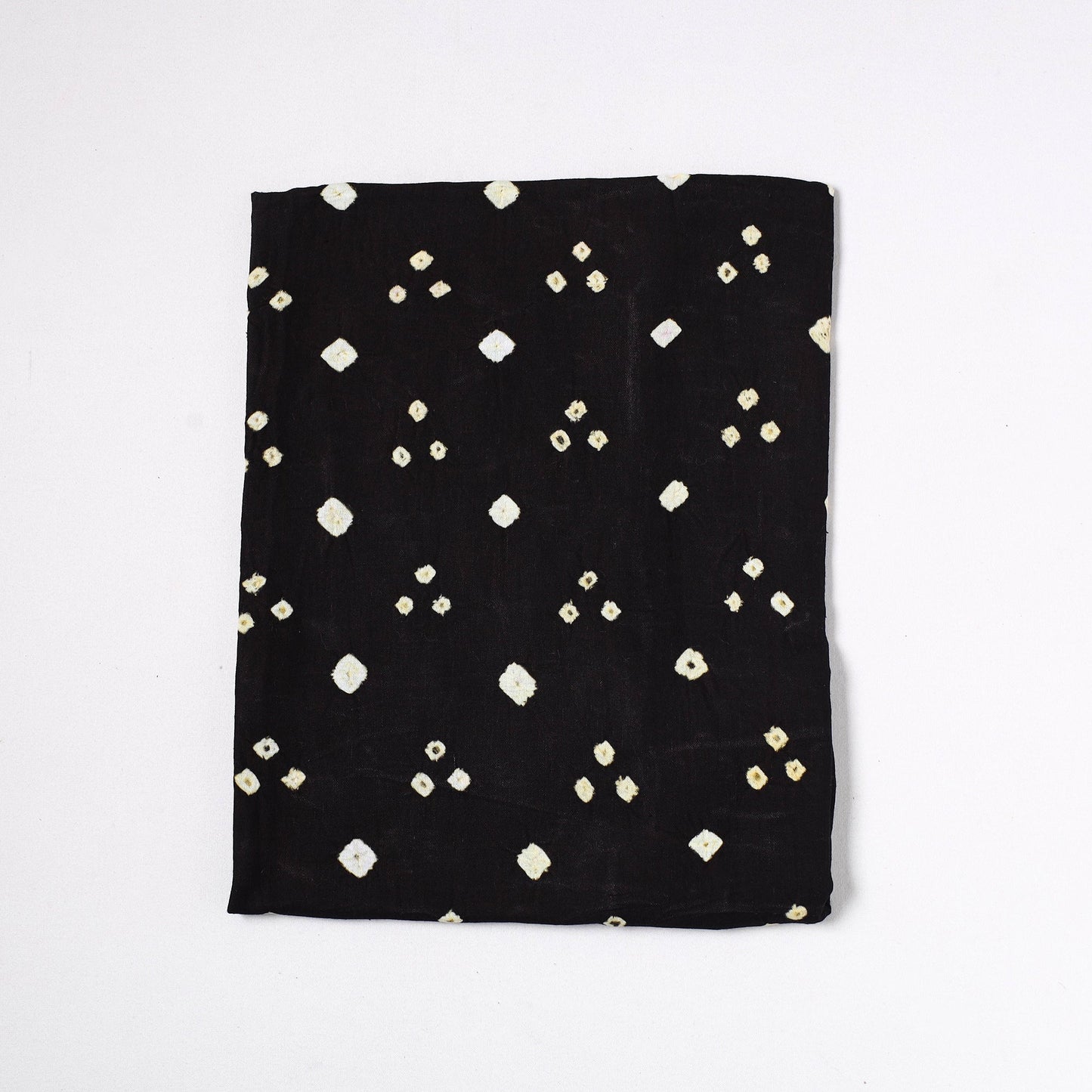 Kutch Bandhani Tie-Dye Satin Cotton Precut Fabric 01