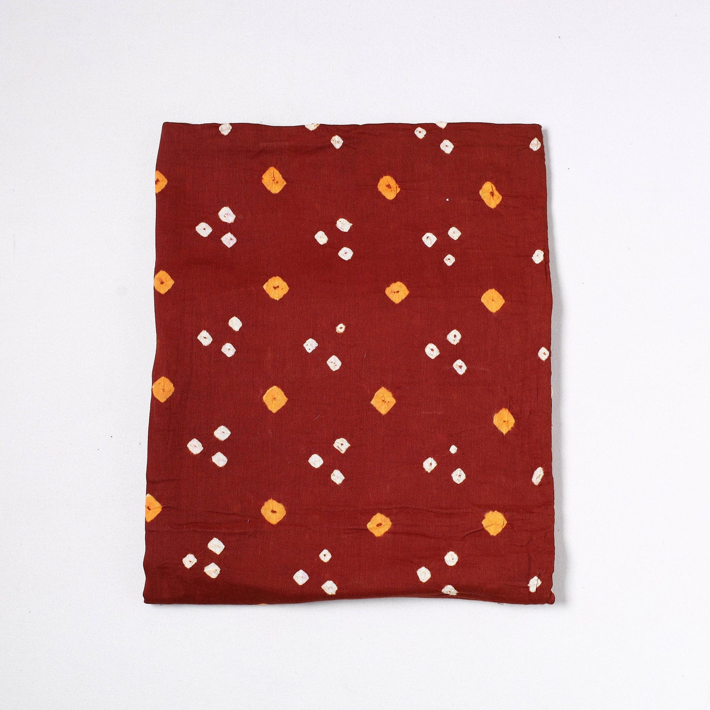 Kutch Bandhani Tie-Dye Satin Cotton Precut Fabric 01