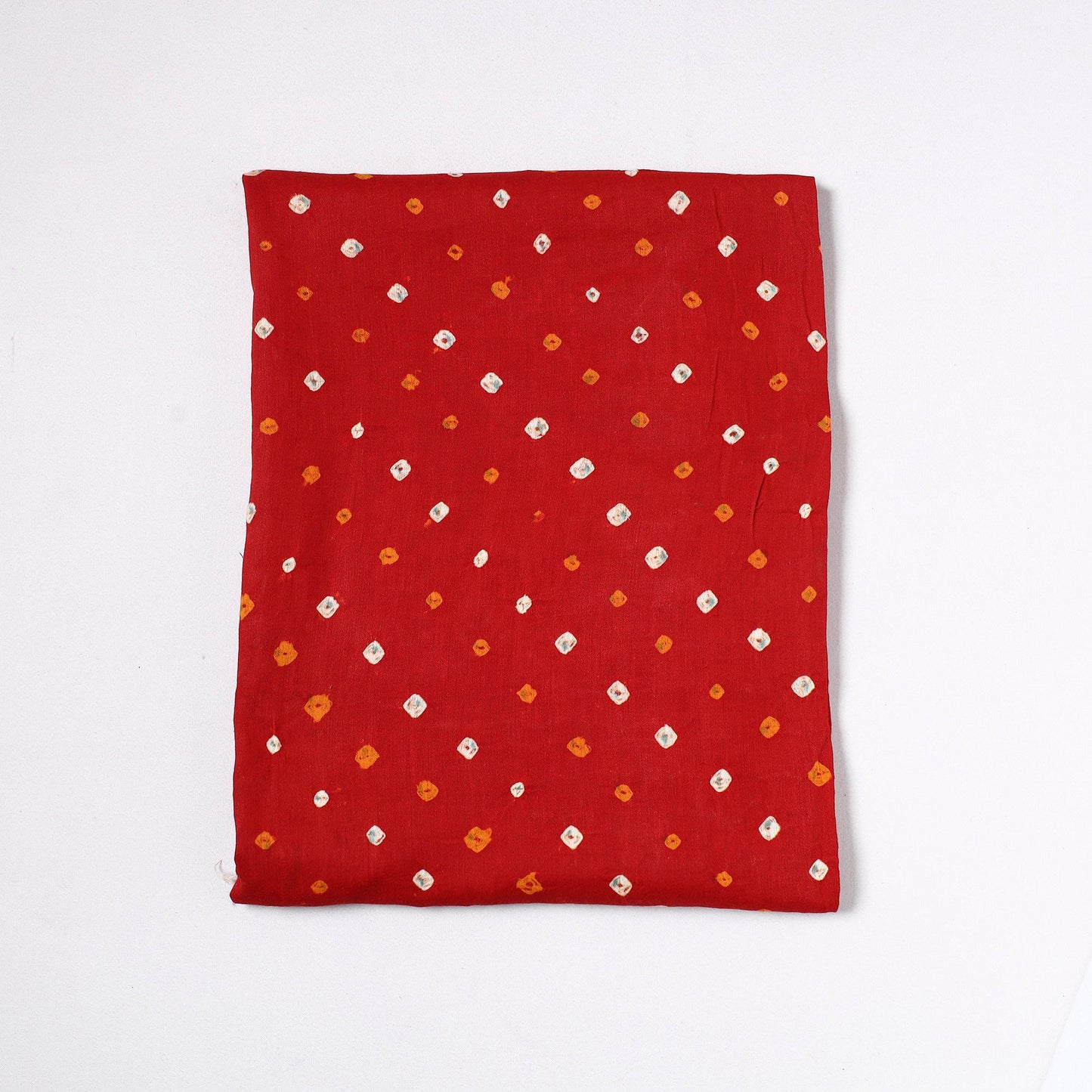 Kutch Bandhani Tie-Dye Satin Cotton Precut Fabric 40