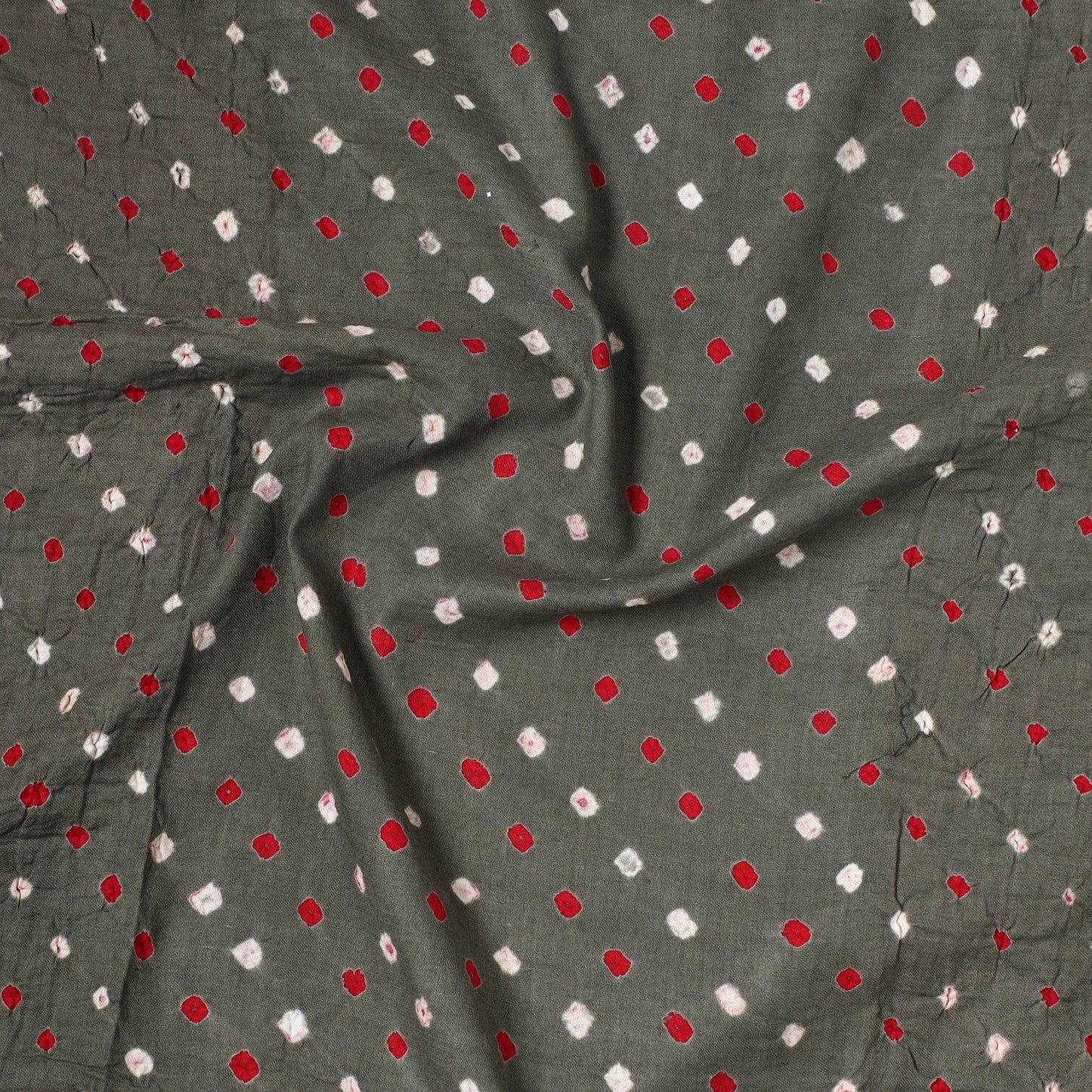 Kutch Bandhani Tie-Dye Satin Cotton Precut Fabric 43