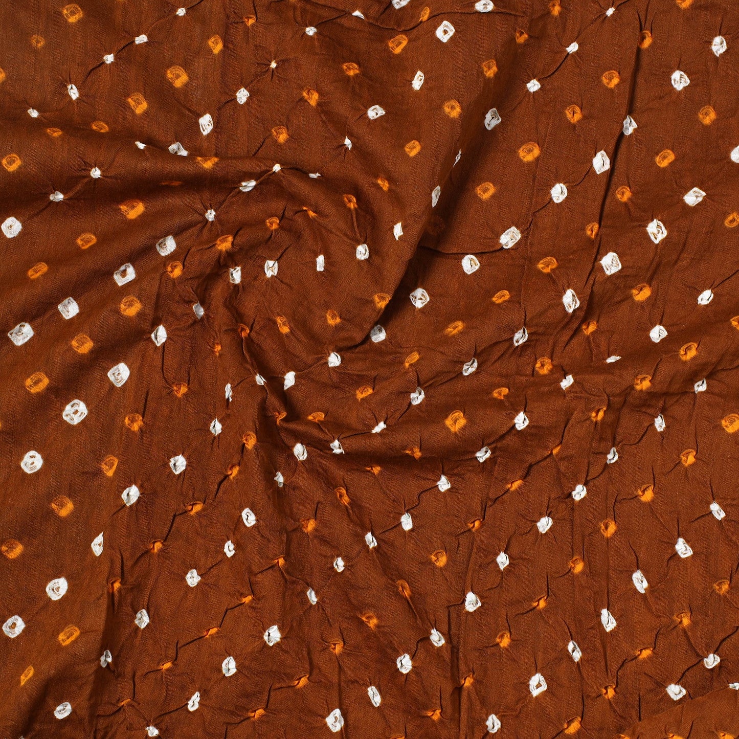 Kutch Bandhani Tie-Dye Satin Cotton Precut Fabric 49