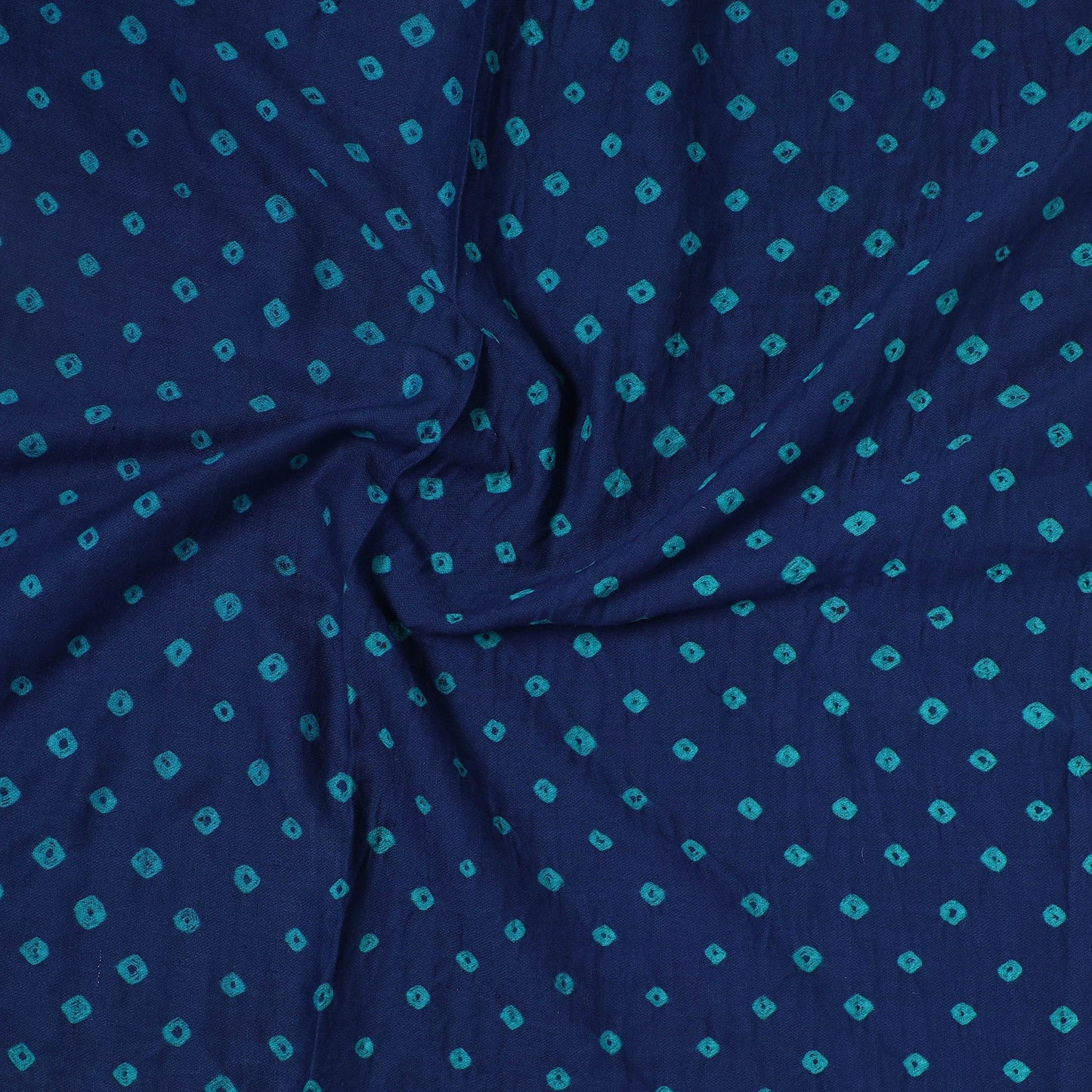 Kutch Bandhani Tie-Dye Satin Cotton Precut Fabric 50