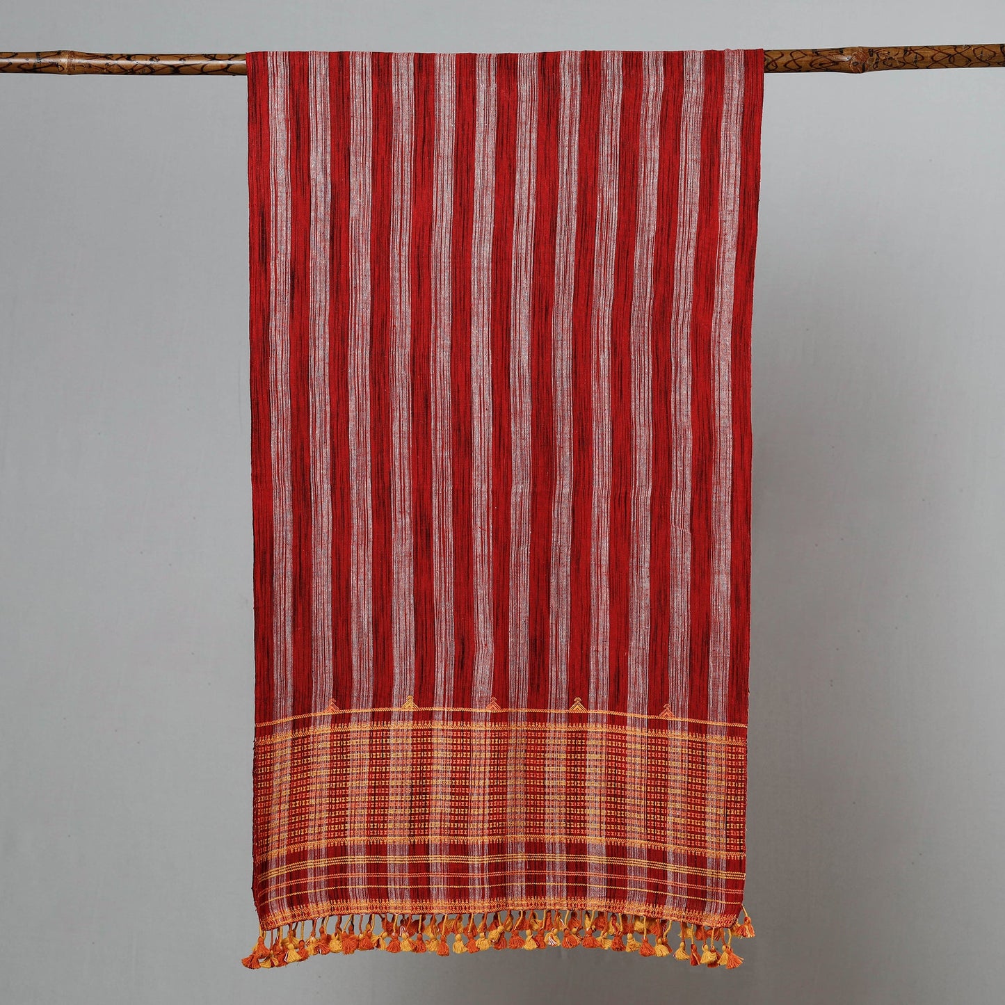 Kutch Bhujodi Weaving Handwoven Organic Kala Cotton Stole Online