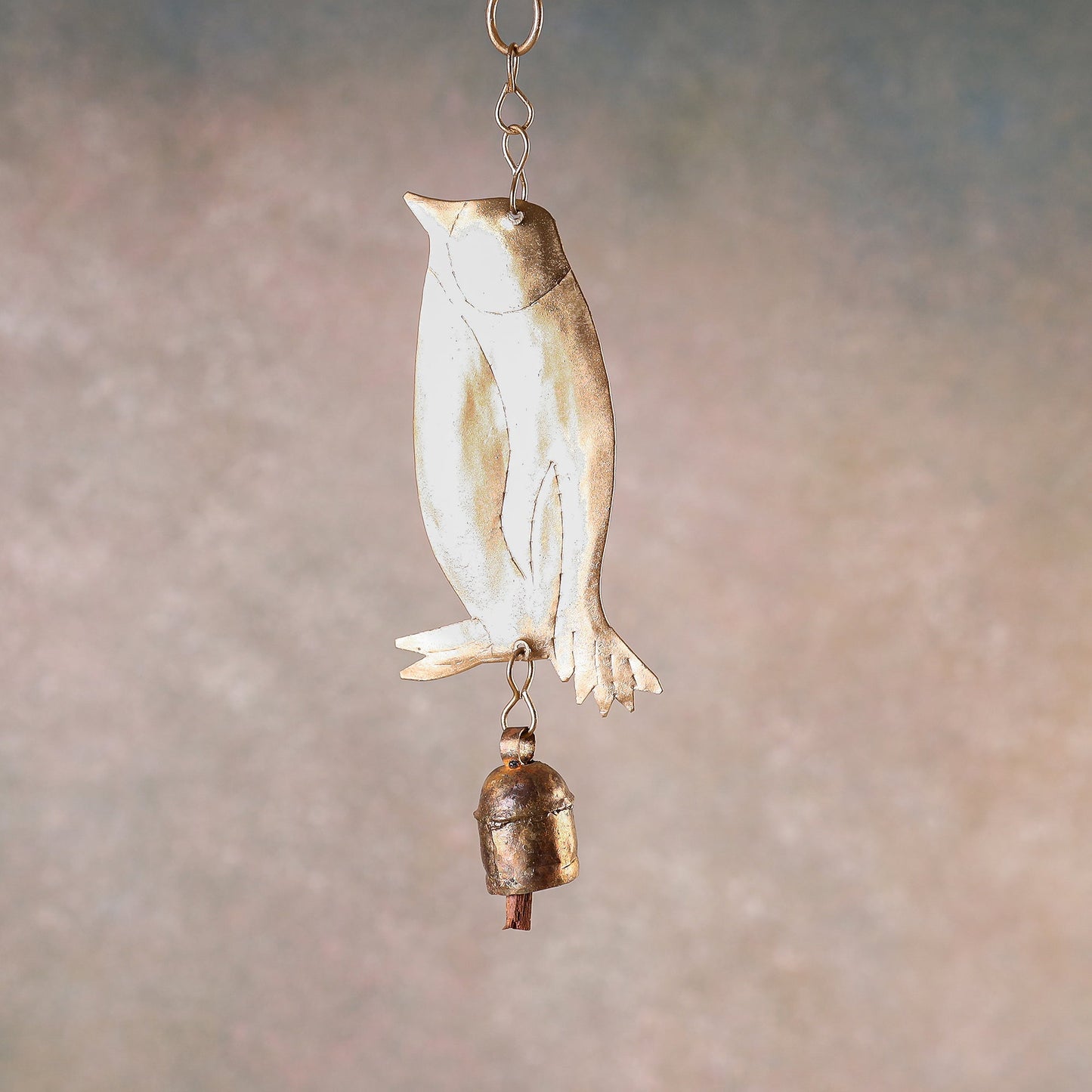 Kutch Copper Coated Bell With Leather Belt - Kite
