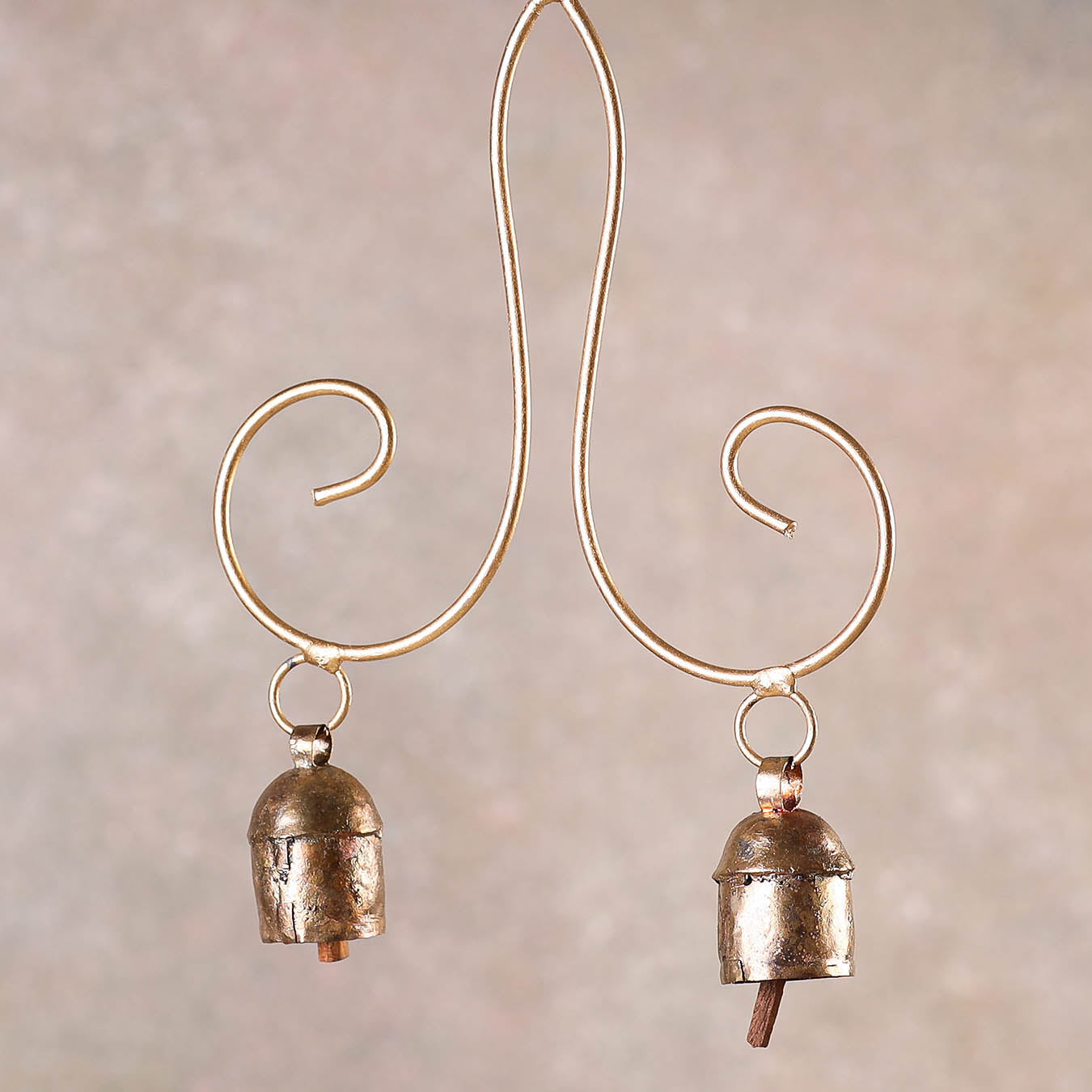 Kutch Copper Coated Bell With Leather Belt - Kite