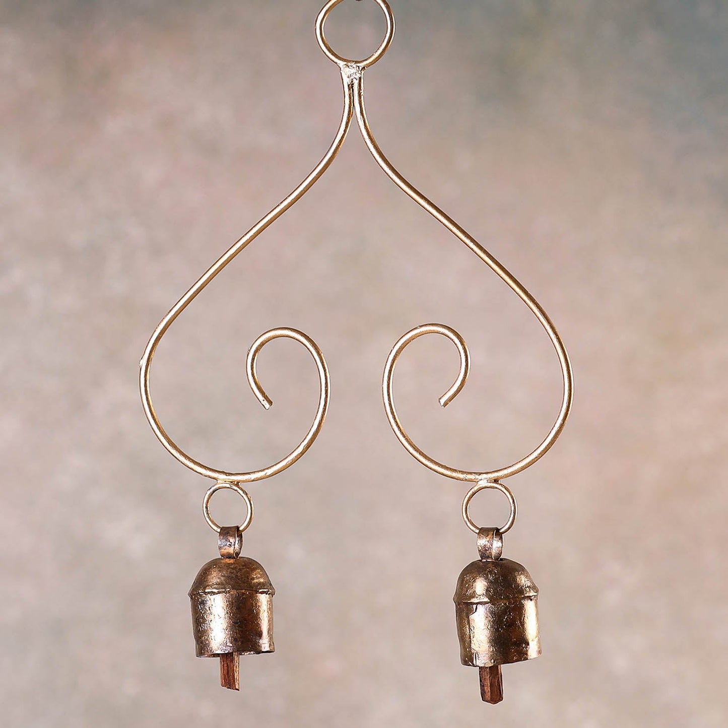 Kutch Copper Coated Bell With Leather Belt - Kite