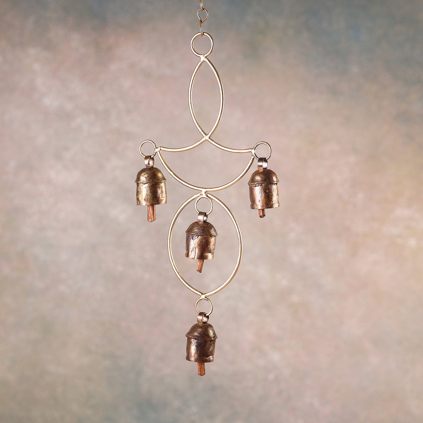Kutch Copper Coated 12 Bell Jhoomar