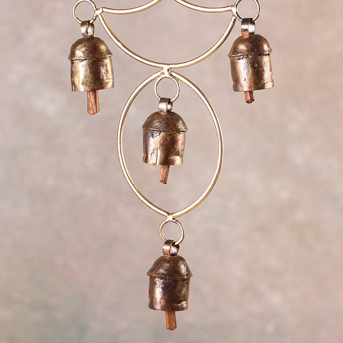 Kutch Copper Coated 12 Bell Jhoomar