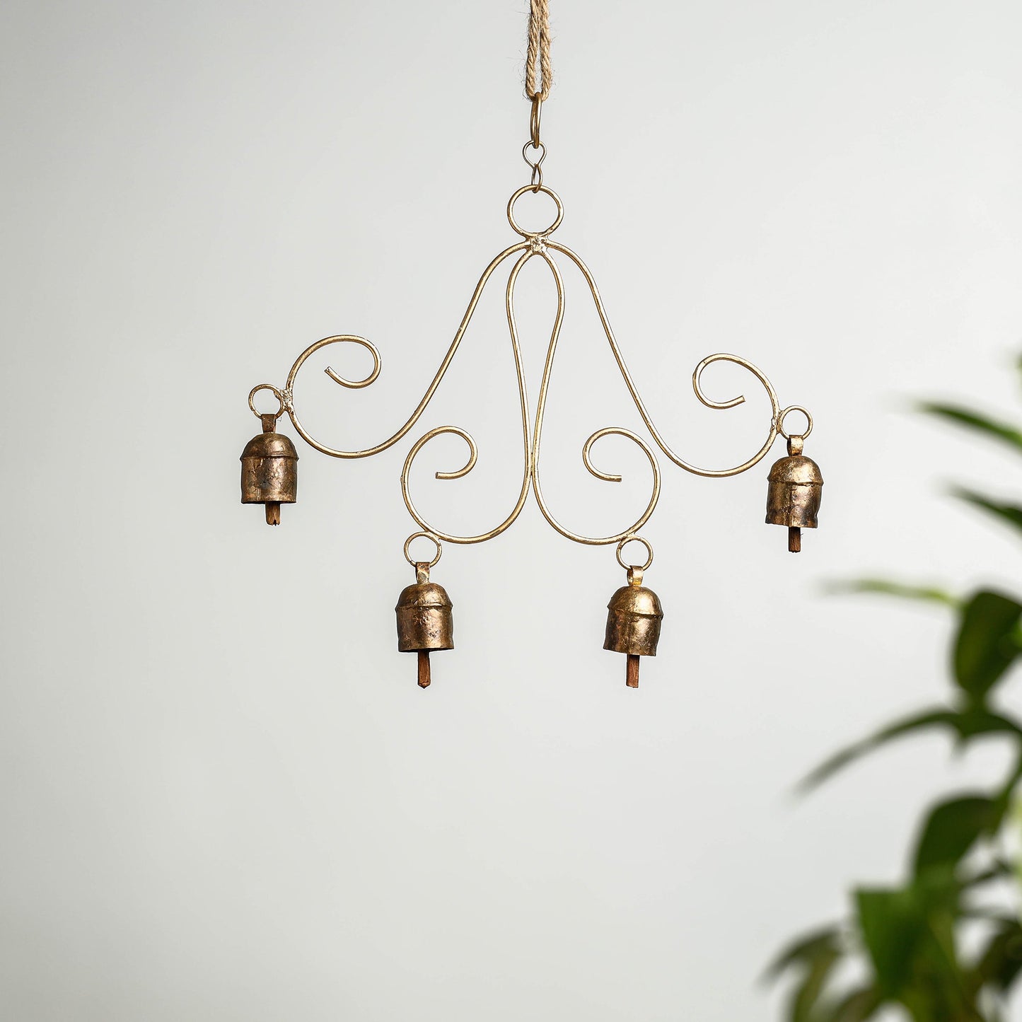 Kutch Copper Coated Bell With Leather Belt - Kite