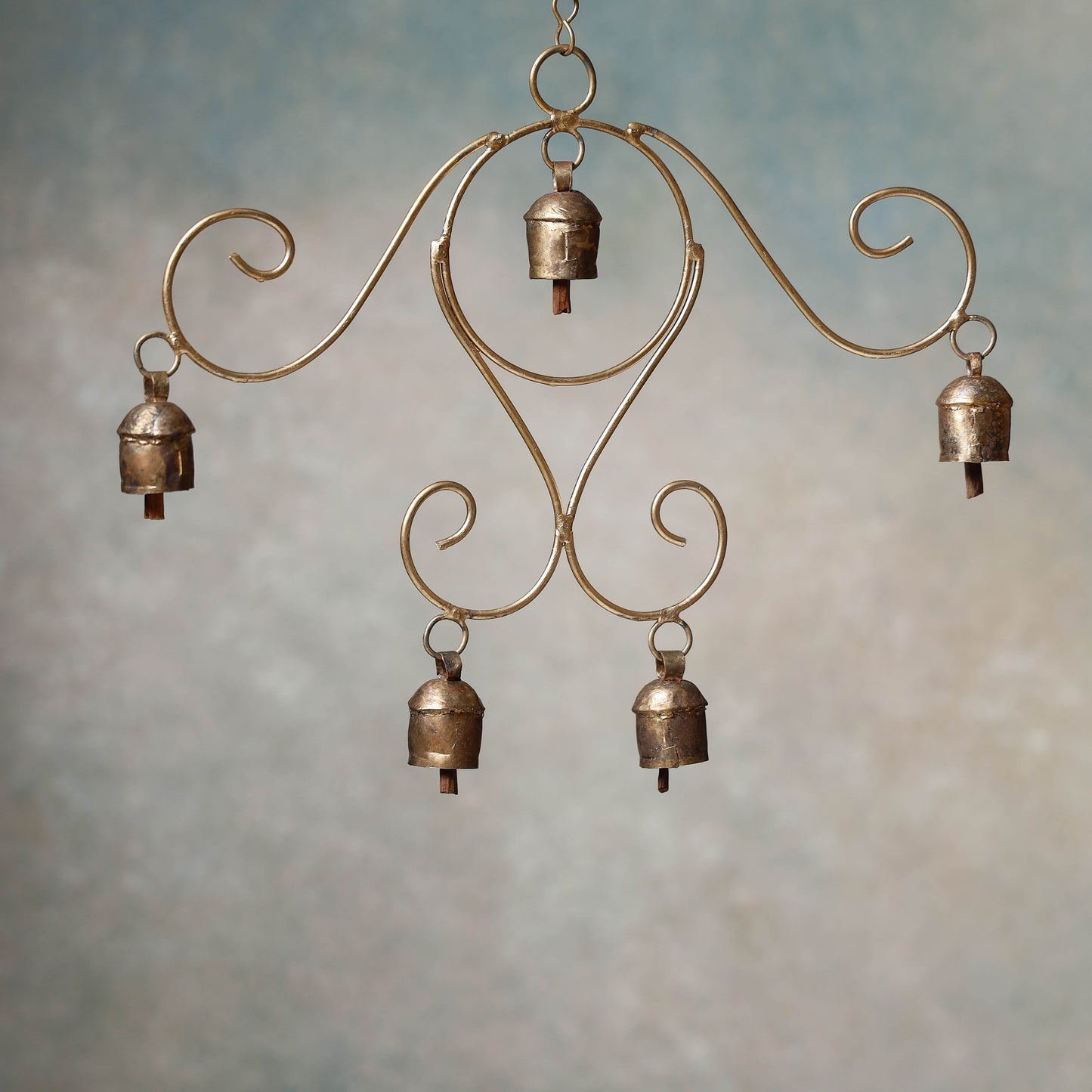 Kutch Copper Coated Bell With Leather Belt - Kite