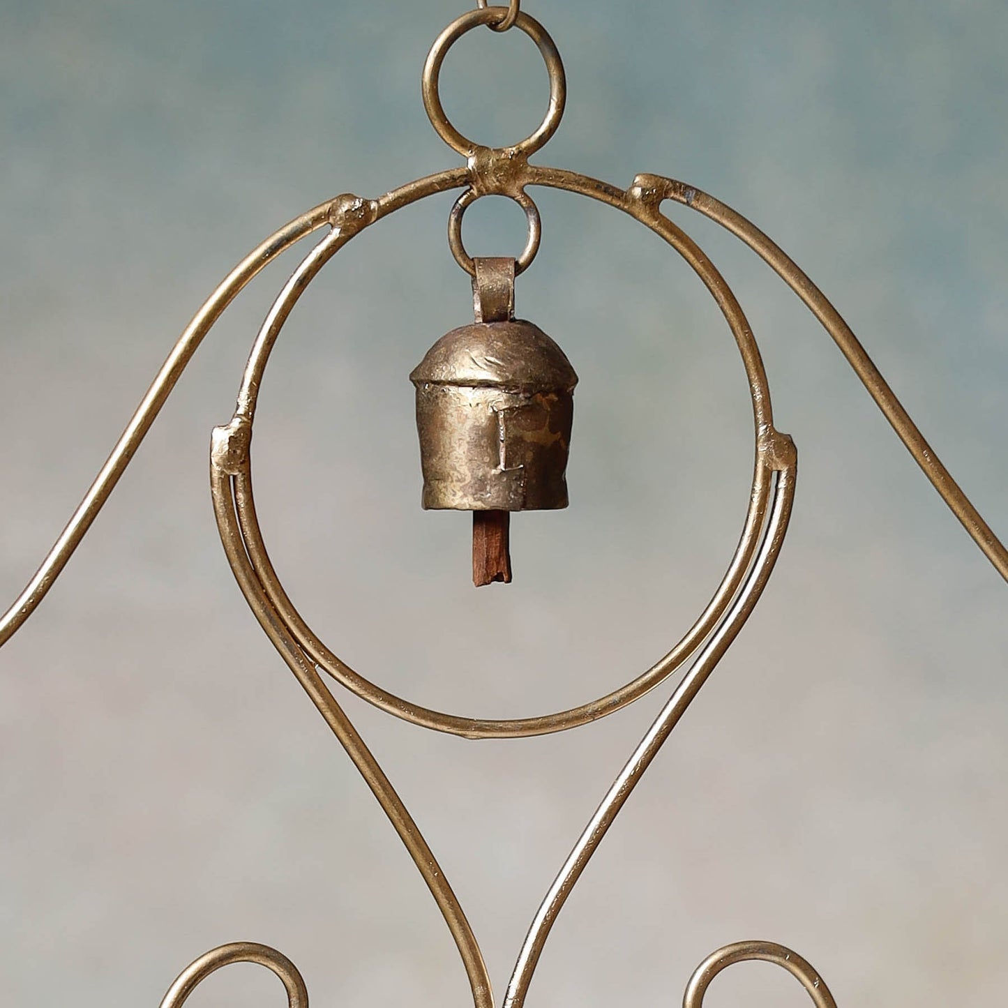 Kutch Copper Coated Bell With Leather Belt - Kite