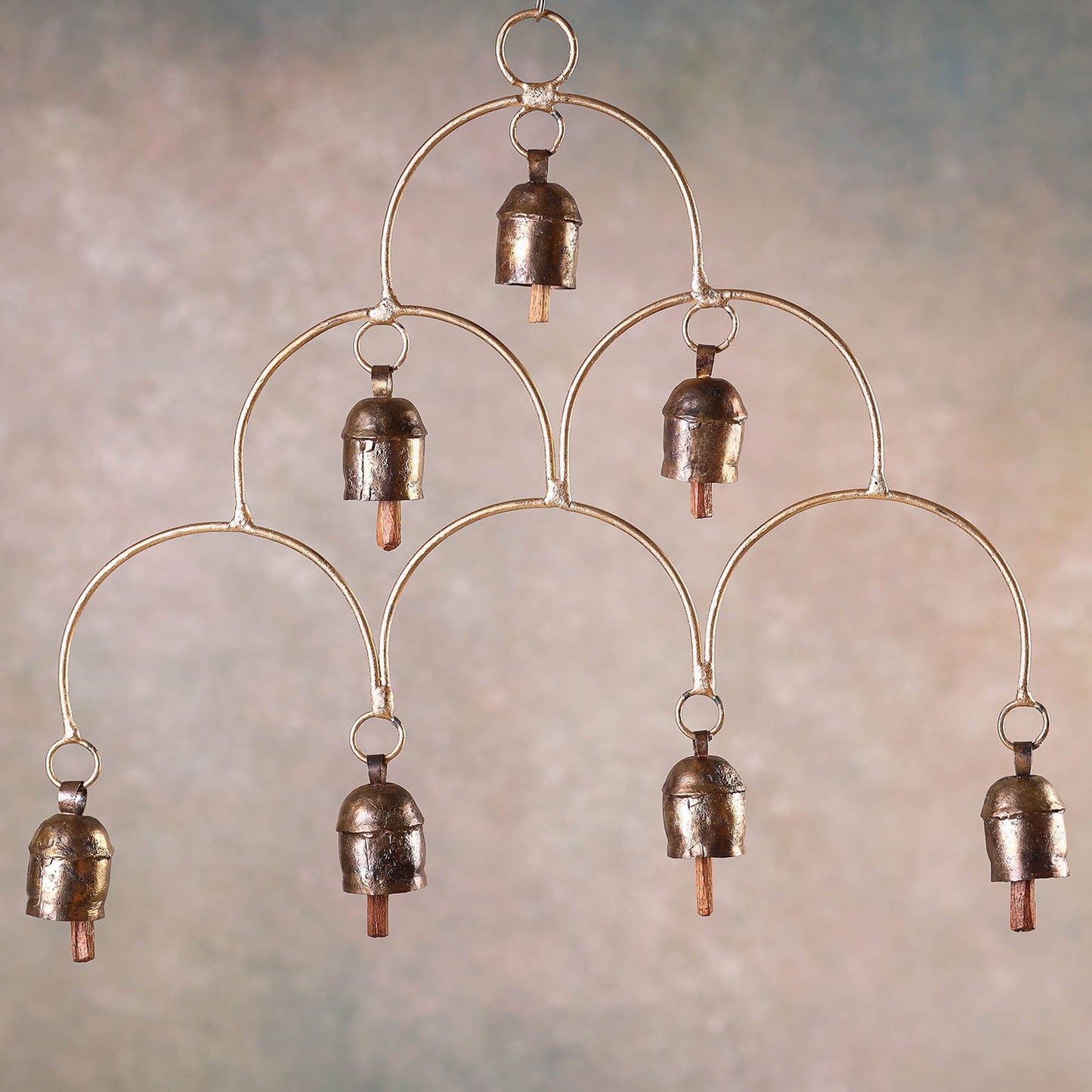 Kutch Copper Coated Bell With Leather Belt - Kite