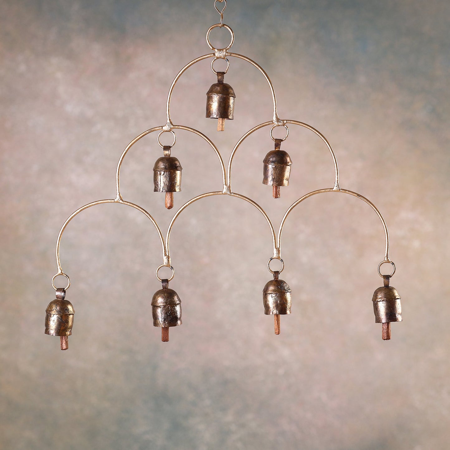 Kutch Copper Coated Bell With Leather Belt - Kite