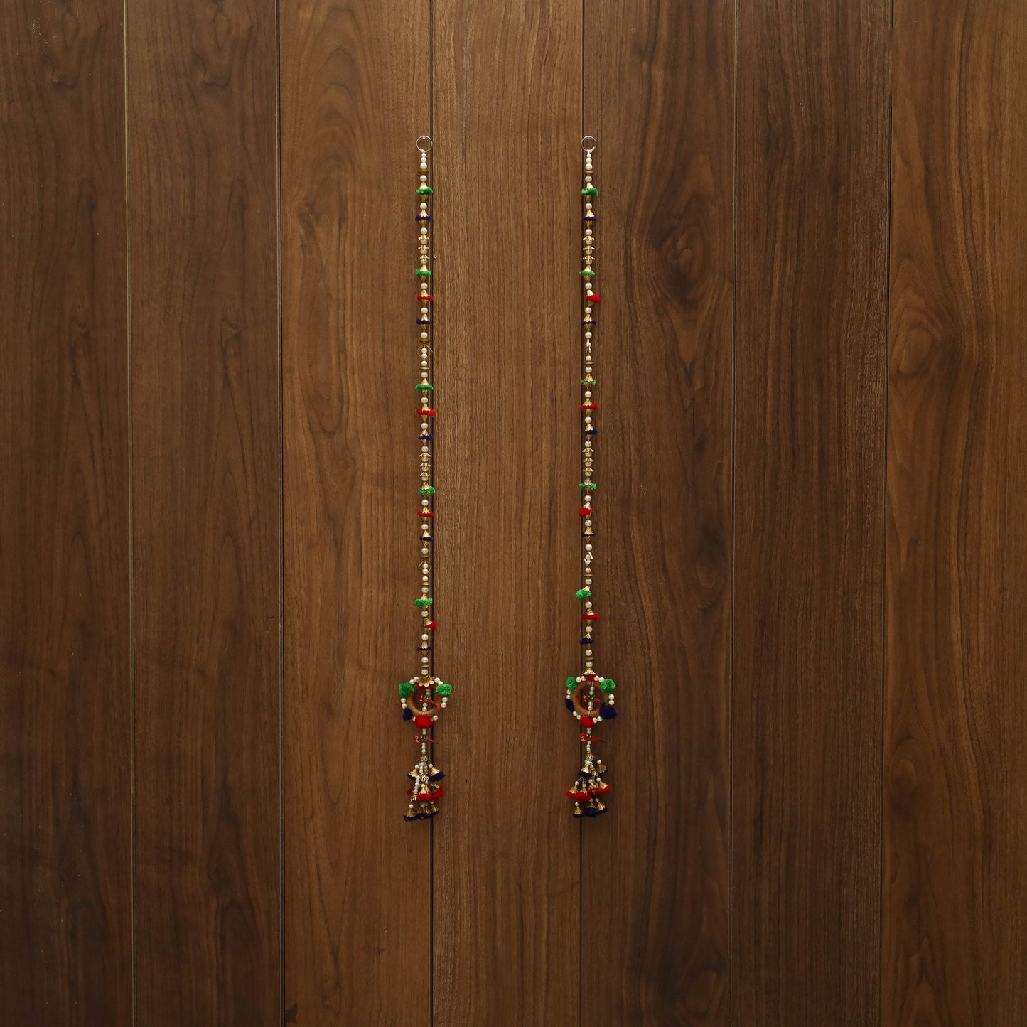 Kutch handmade bead work hanging (set of 2) 32 - handcrafted