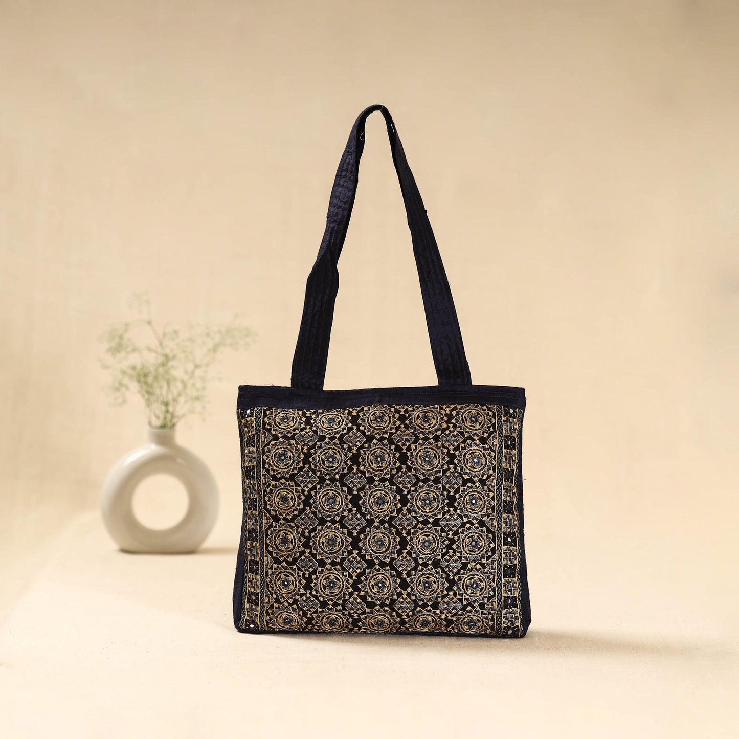 Kutch neran hand embroidered shoulder bag 112 - handcrafted