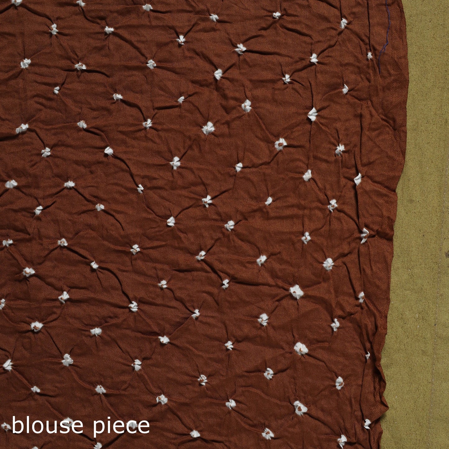 Kutch tie-dye pure cotton bandhani saree 08 - handcrafted