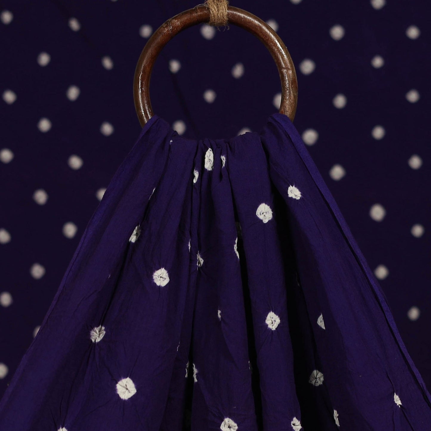 Kutch tie-dye pure mul cotton bandhani fabric 08