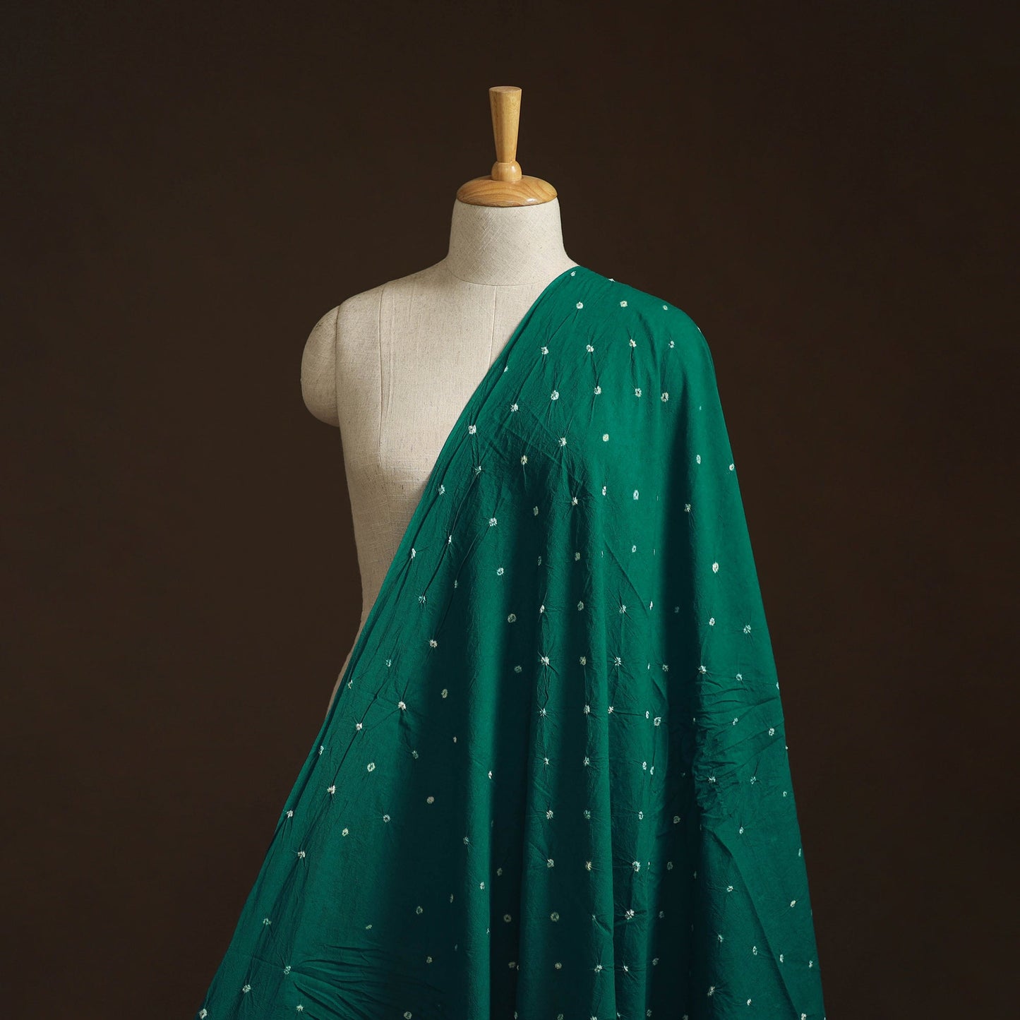 Kutch tie-dye pure mul cotton bandhani fabric 16