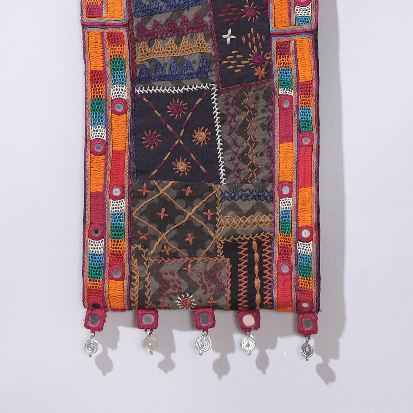 Lambani Tribal Embroidered Wall Hanging with Mirror Work