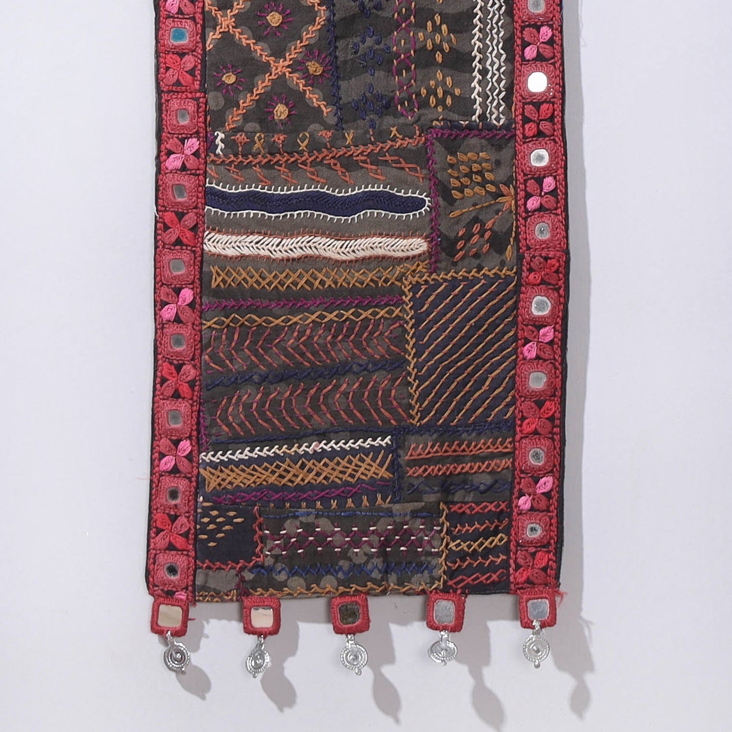 Lambani Tribal Embroidered Wall Hanging with Mirror Work