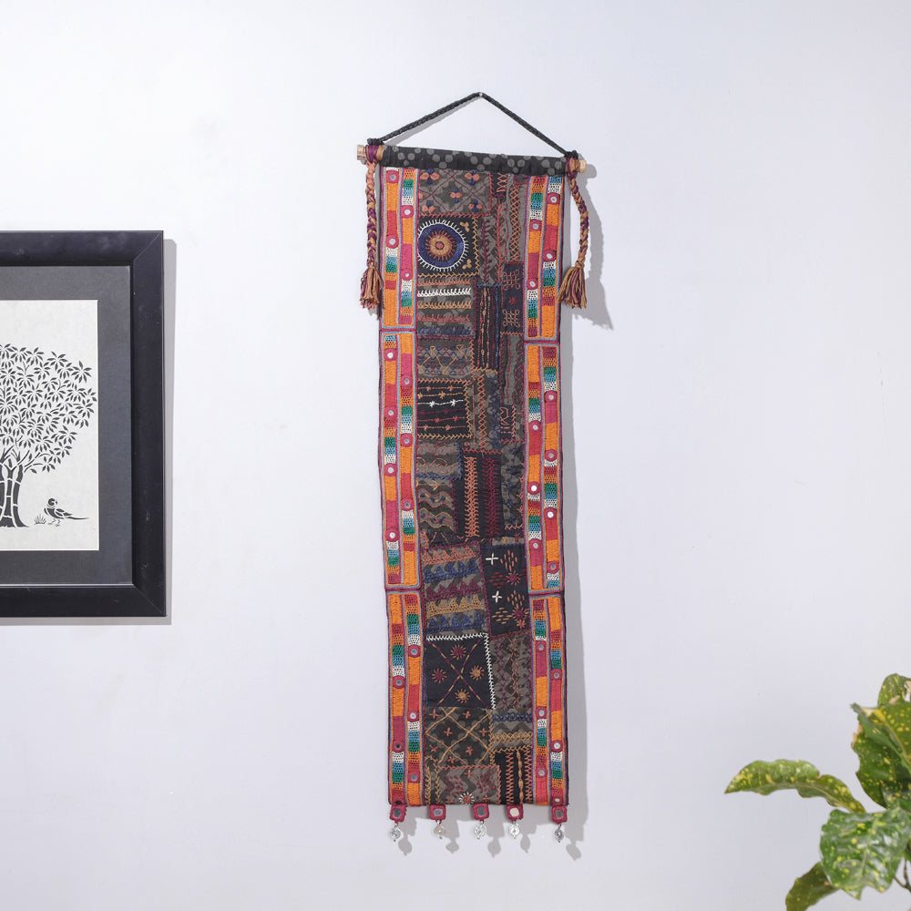 Lambani Tribal Embroidered Wall Hanging with Mirror Work