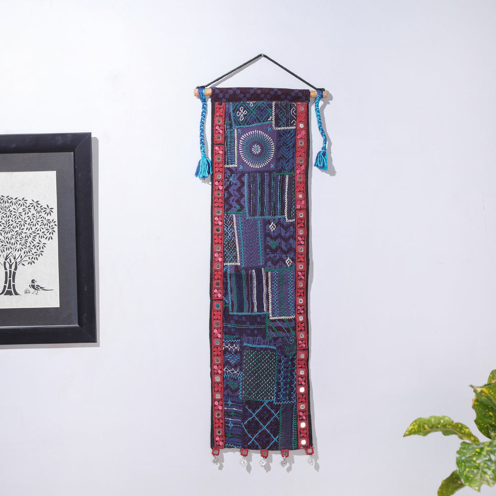 Lambani Tribal Embroidered Wall Hanging with Mirror Work