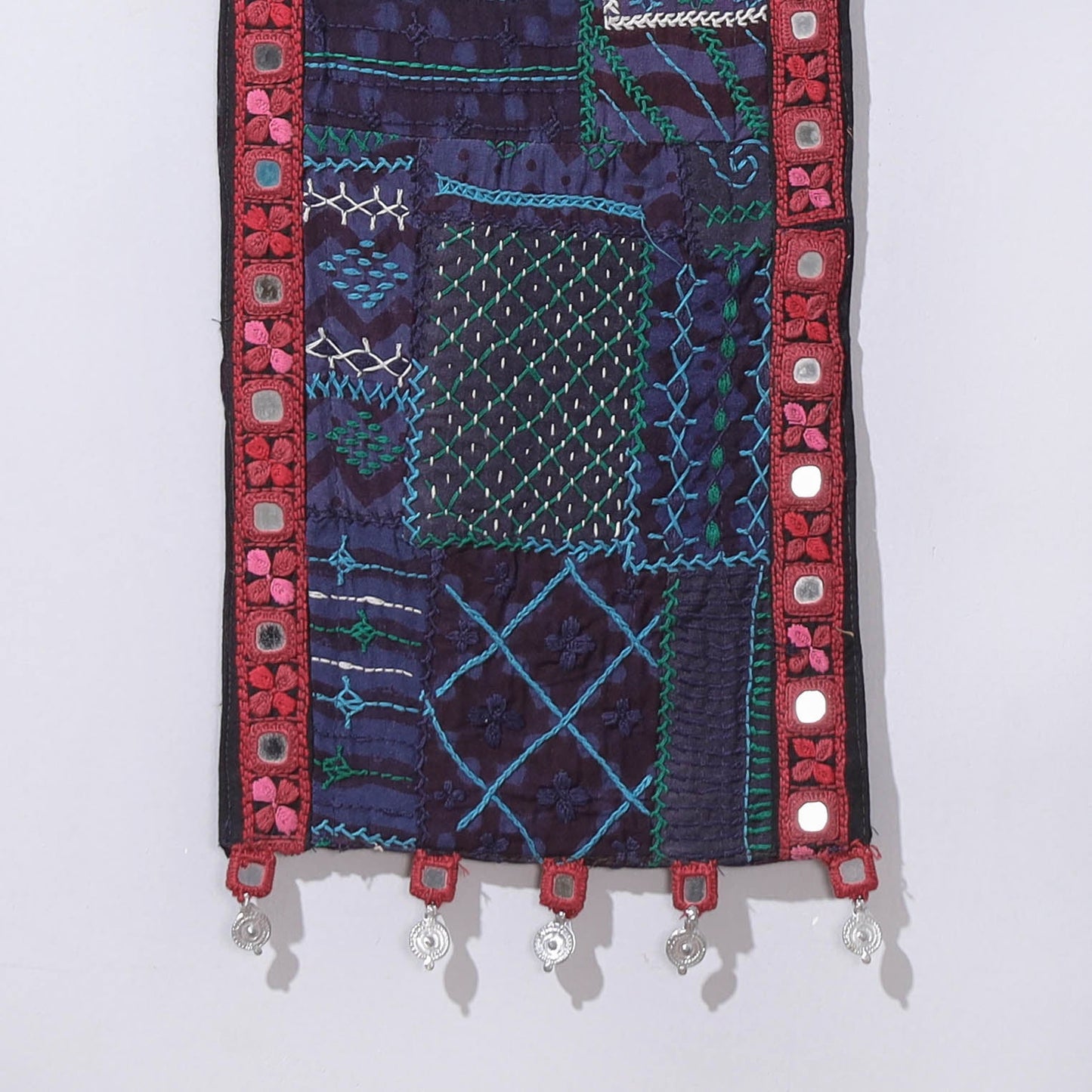 Lambani Tribal Embroidered Wall Hanging with Mirror Work