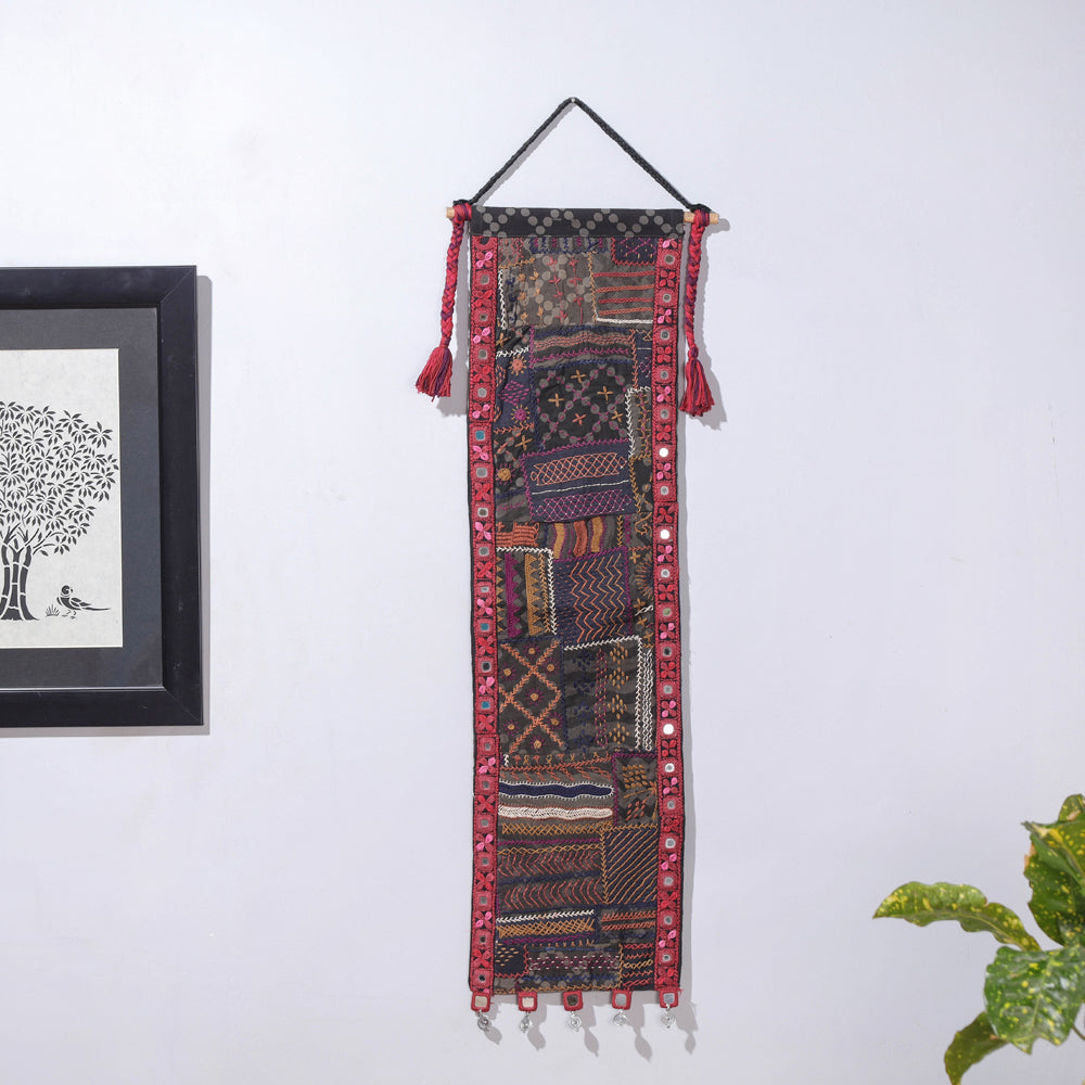 Lambani Tribal Embroidered Wall Hanging with Mirror Work