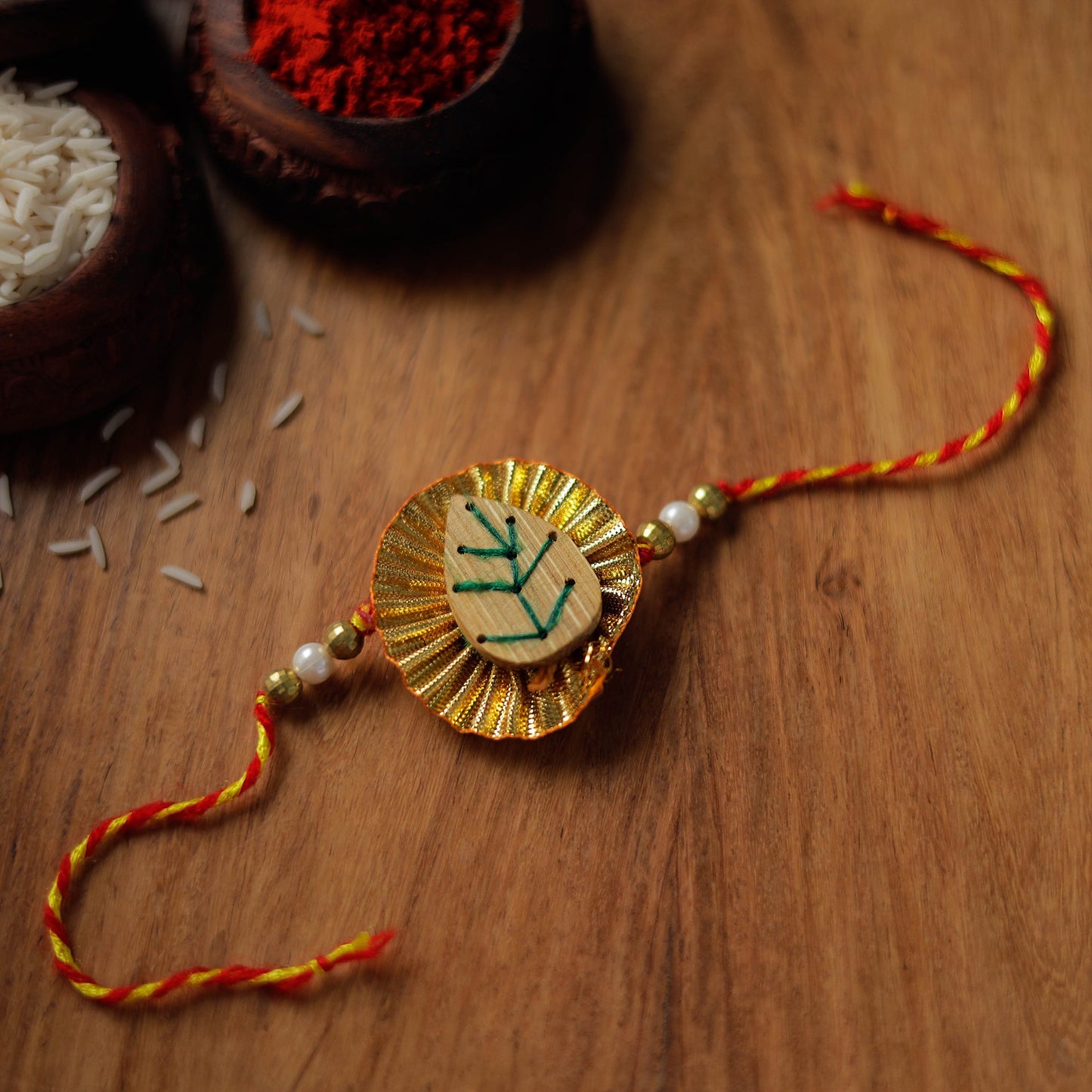 Handmade Bamboo Craft Beadwork Rakhi by Baansuli 25