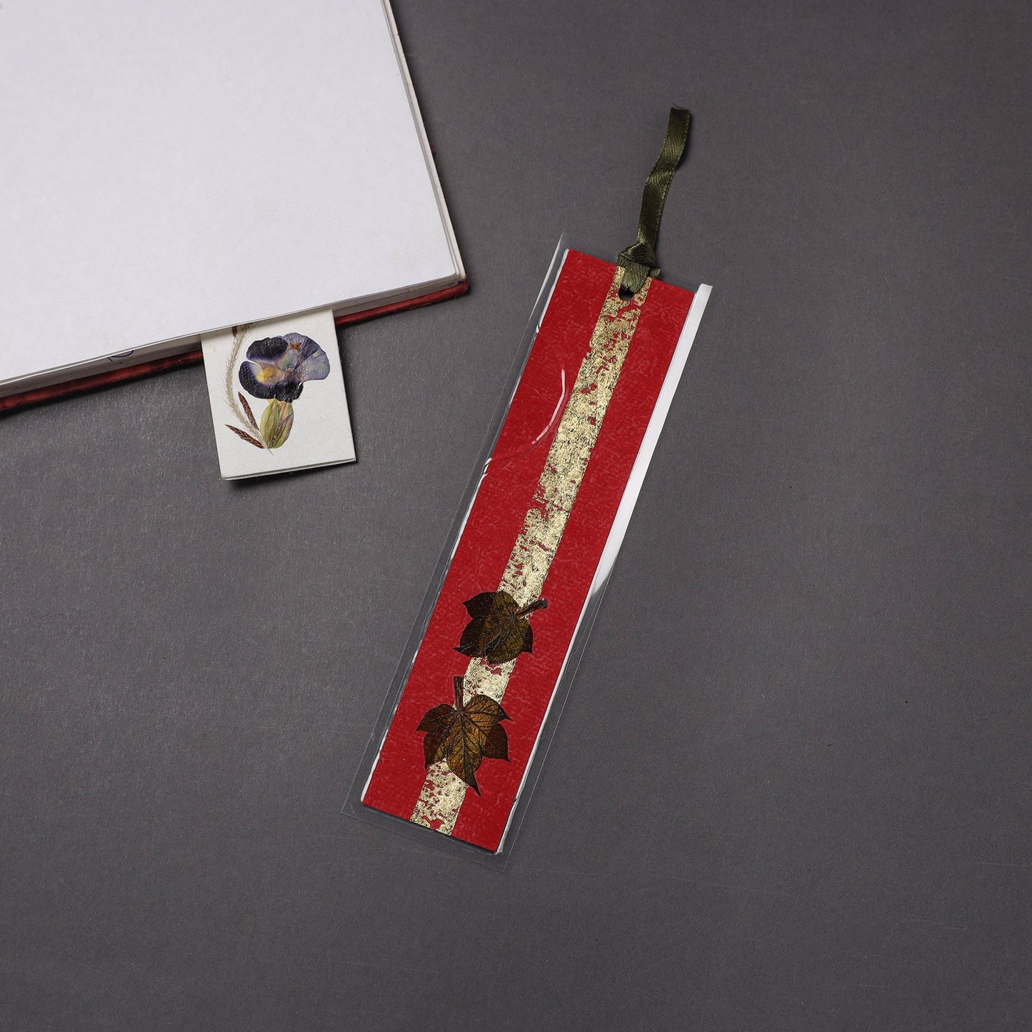 Buy Leaves Art Handmade Paper Bookmark