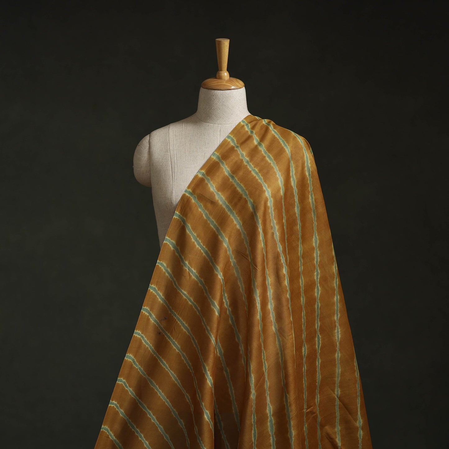 Leheriya tie-dye chanderi silk fabric 13 - handcrafted