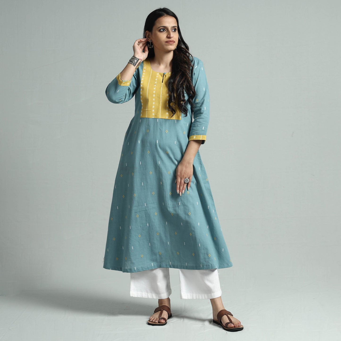 Jacquard kurta