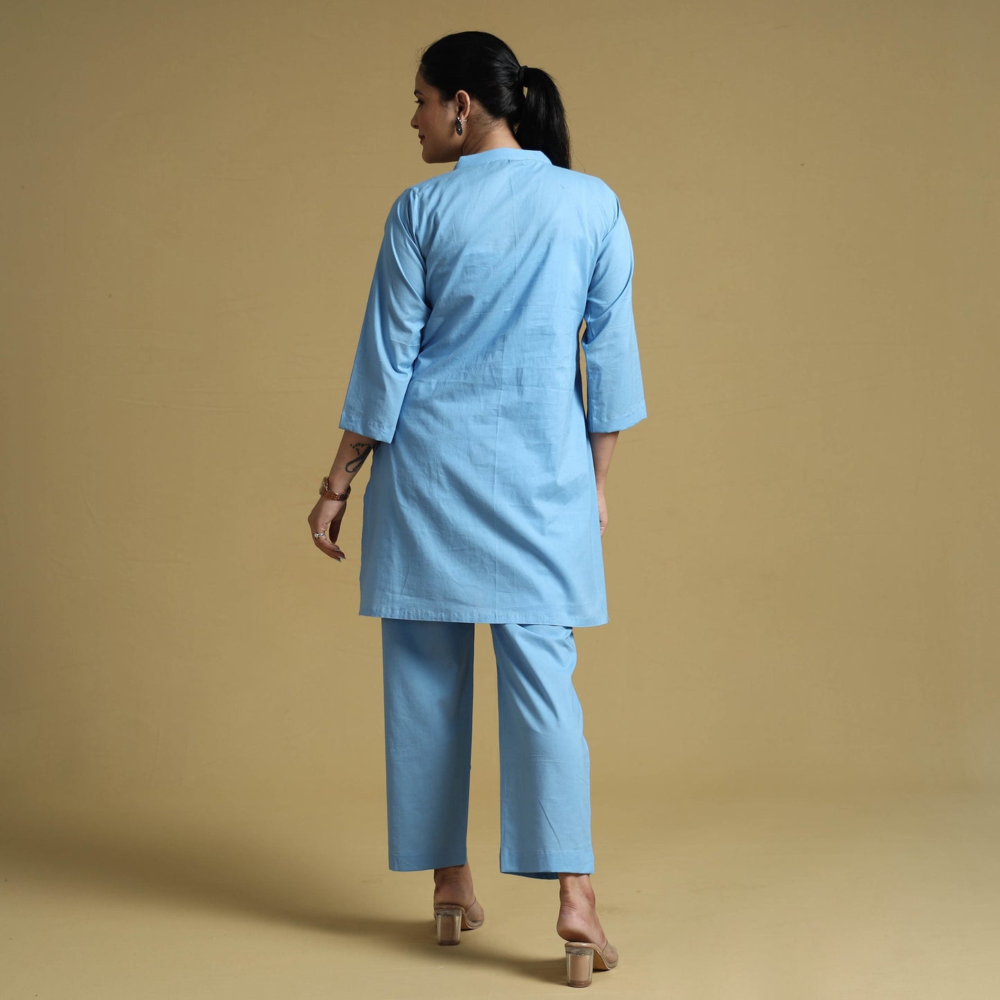 Plain Dyed Cotton Co-Ord Set