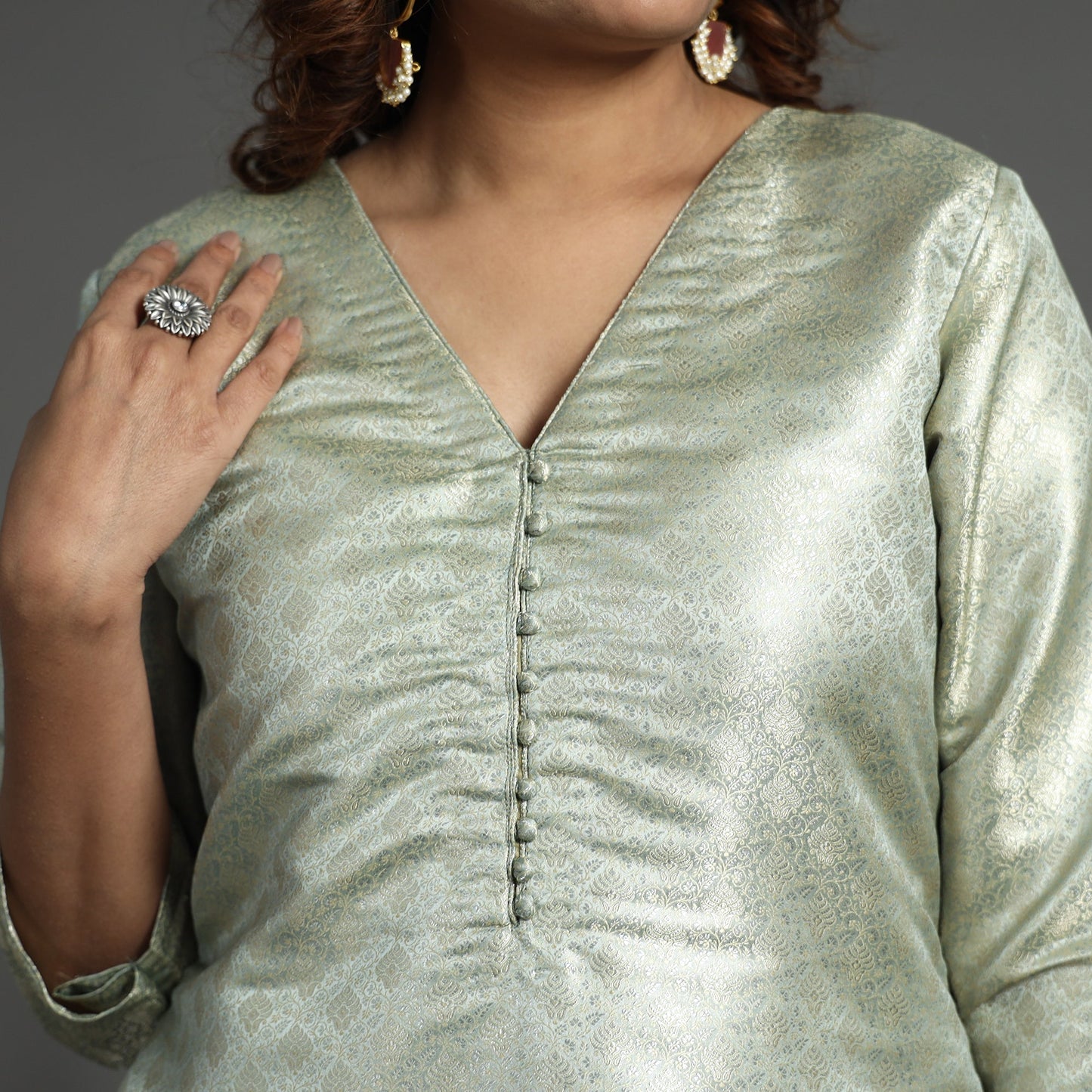 Banarasi Silk Kurta with Pant Set