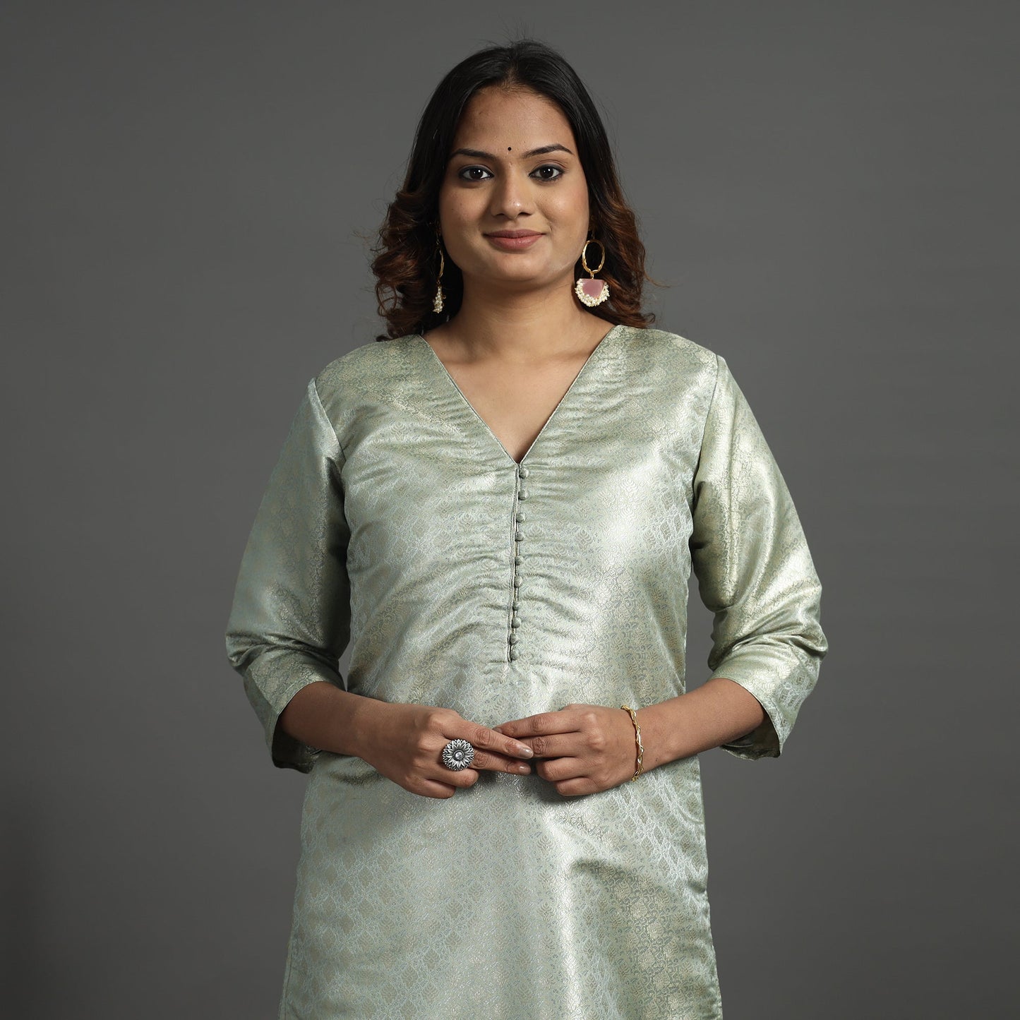 Banarasi Silk Kurta with Pant Set