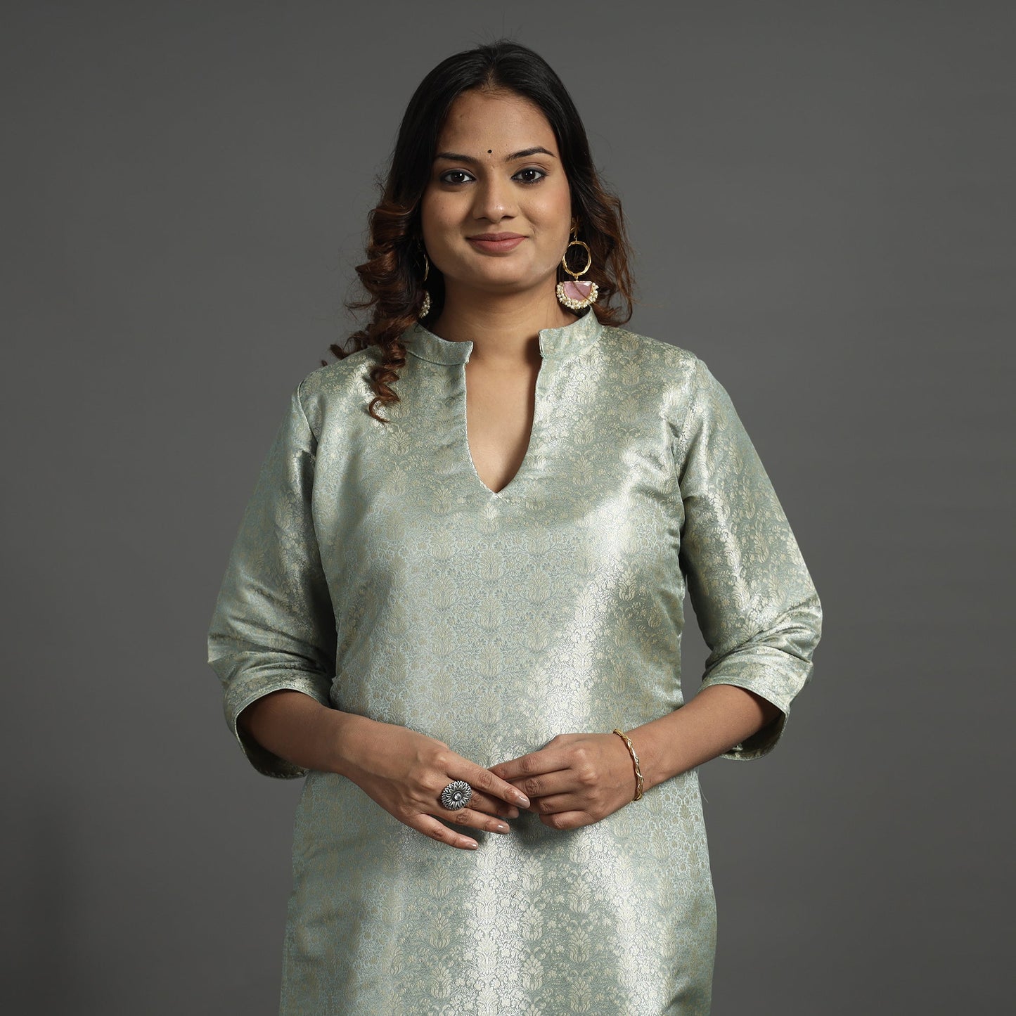 Banarasi Silk Kurta with Pant Set