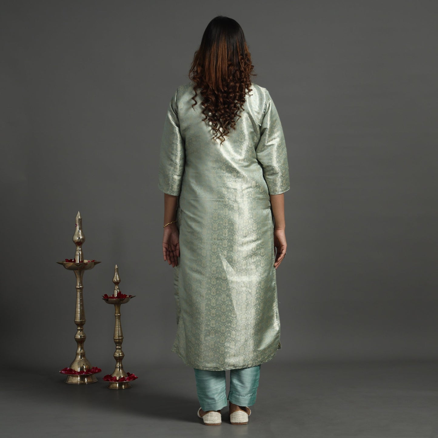 Banarasi Silk Kurta with Pant Set