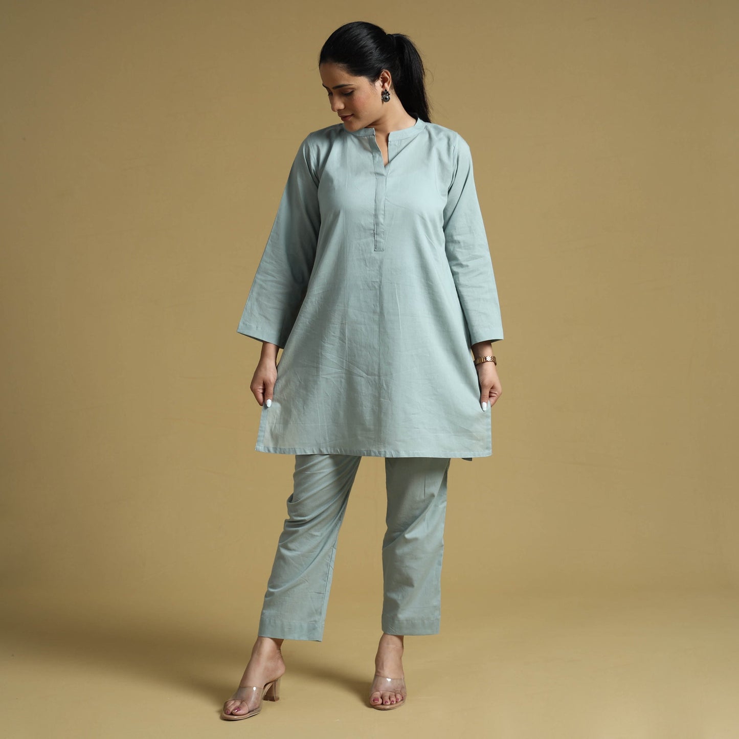 Plain Dyed Cotton Co-Ord Set