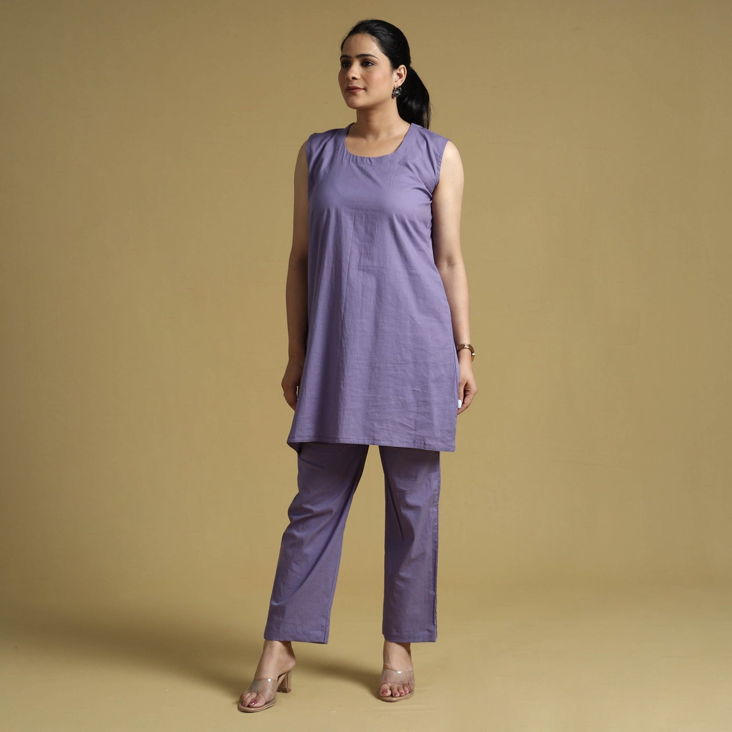 Plain Dyed Cotton Co-Ord Set