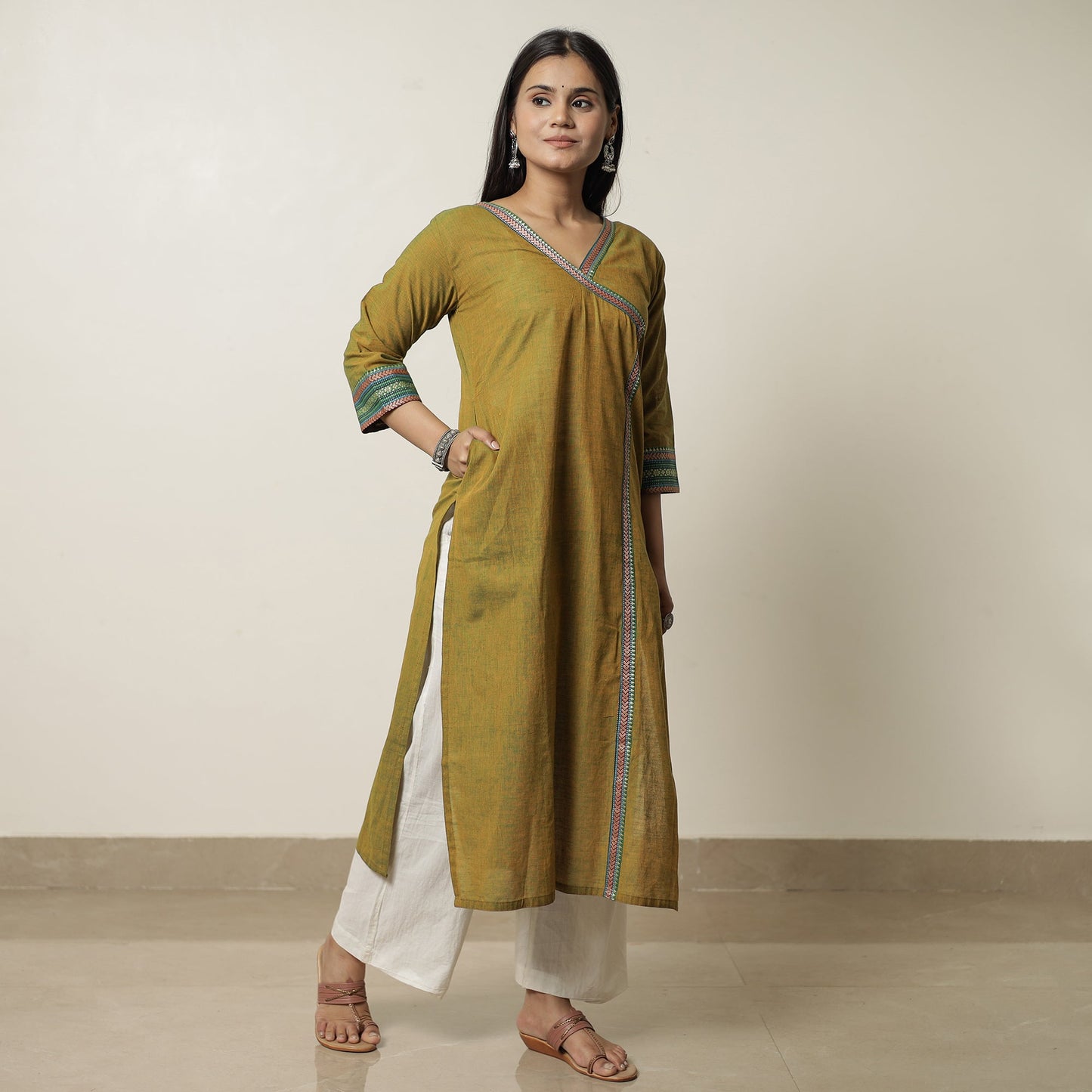 Buy Dharwad Cotton Straight Kurta for Women