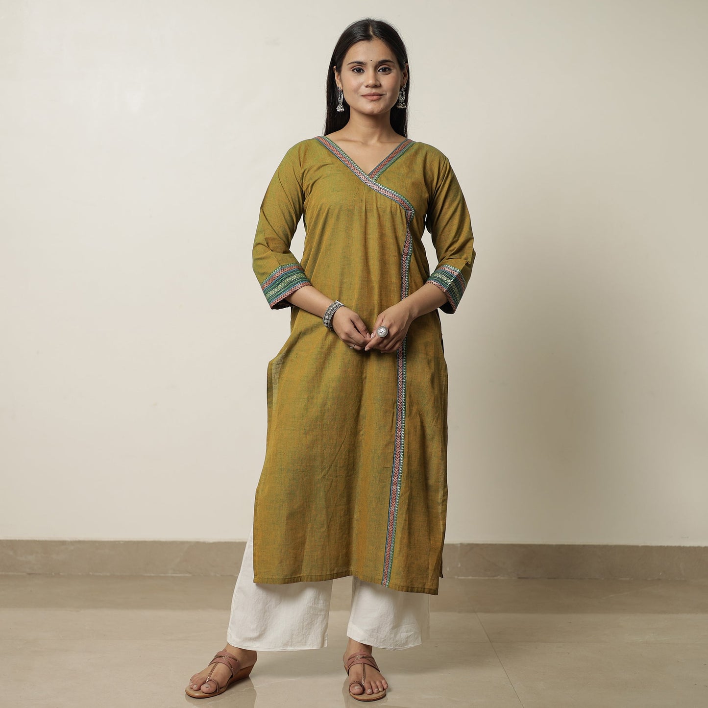 Buy Dharwad Cotton Straight Kurta for Women